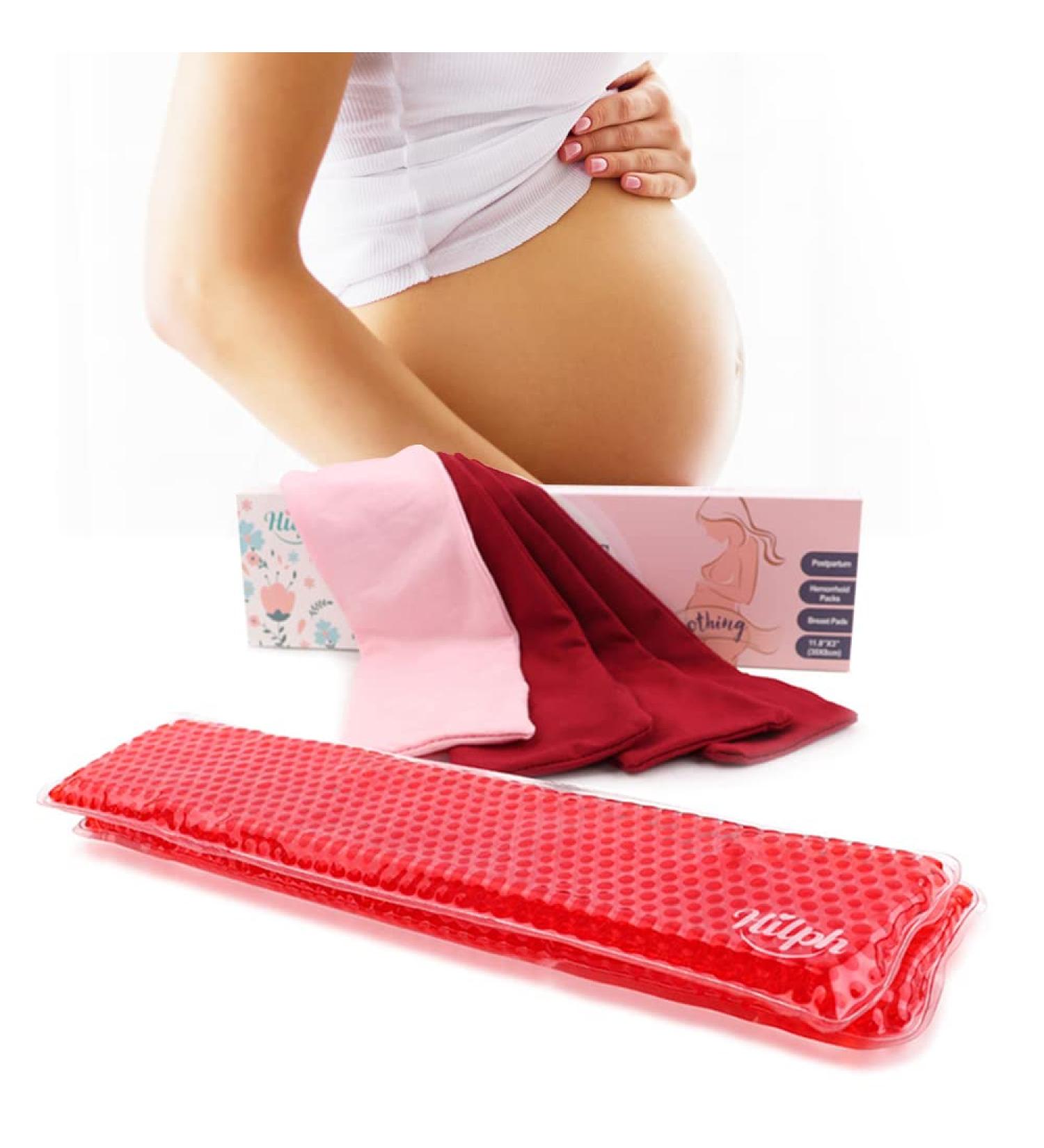 Hilph Perineal Cold Packs - Postpartum Cooling Pad for Vaginal Recovery & Hemorrhoid Pain Relief - Reusable Maternity Pads with Washable Sleeves - Buy Online on GoSupps.com