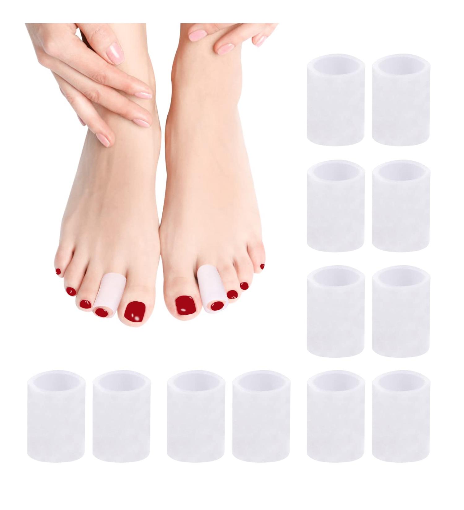 Gel Toe Sleeves Protector  12Pcs Toe Tube Sleeve for Women Men  Toe Pad Relieve Pain for Running Hiking Dancing Skating - Buy Online on GoSupps.com