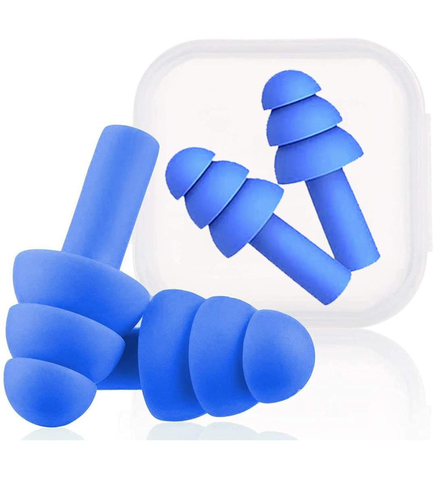  Earplugs for Sleeping Noise Cancelling Sound Blocking Eer Plugs Reusable Noise Reduction For Musicians Concerts Silicone - Buy Online on GoSupps.com