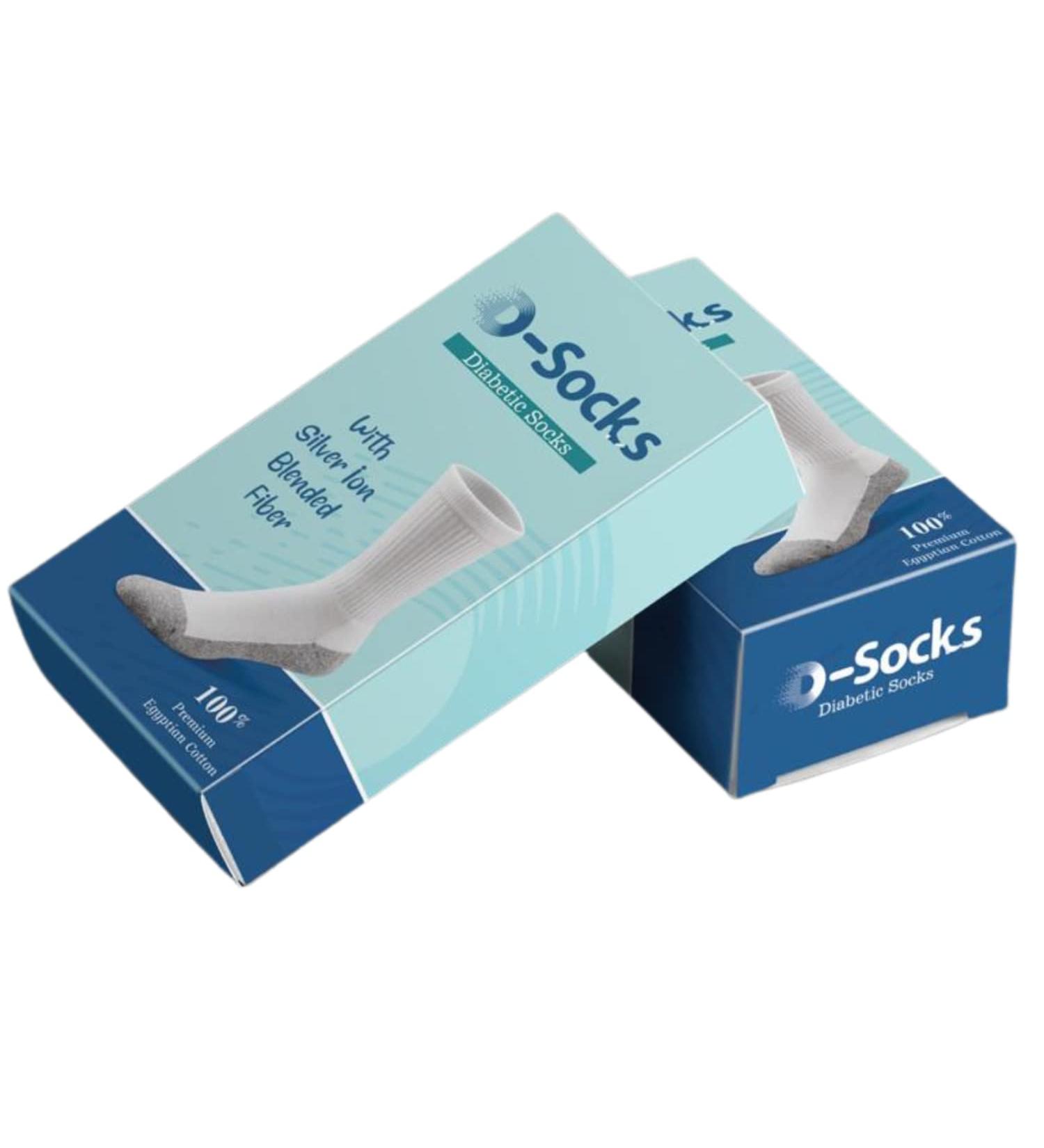 Imperial Diabetic Socks for Men and Women Seamless Crew Socks with Non-Binding with Silver Ion Bending Fiber That Keeps Feet Dry and Enhance Circulation X-Large Single