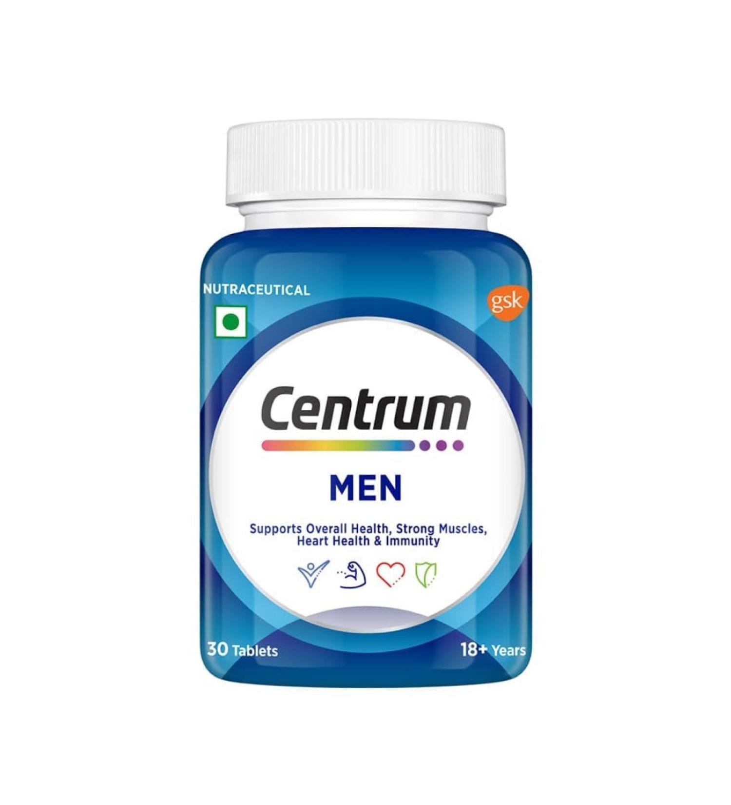 YANG Men Tablet World's No.1 Multivitamin with Grape seed extract Vitamin C & 21 other nutrients for Overall Health Strong Muscles & Immunity (Veg) 30s