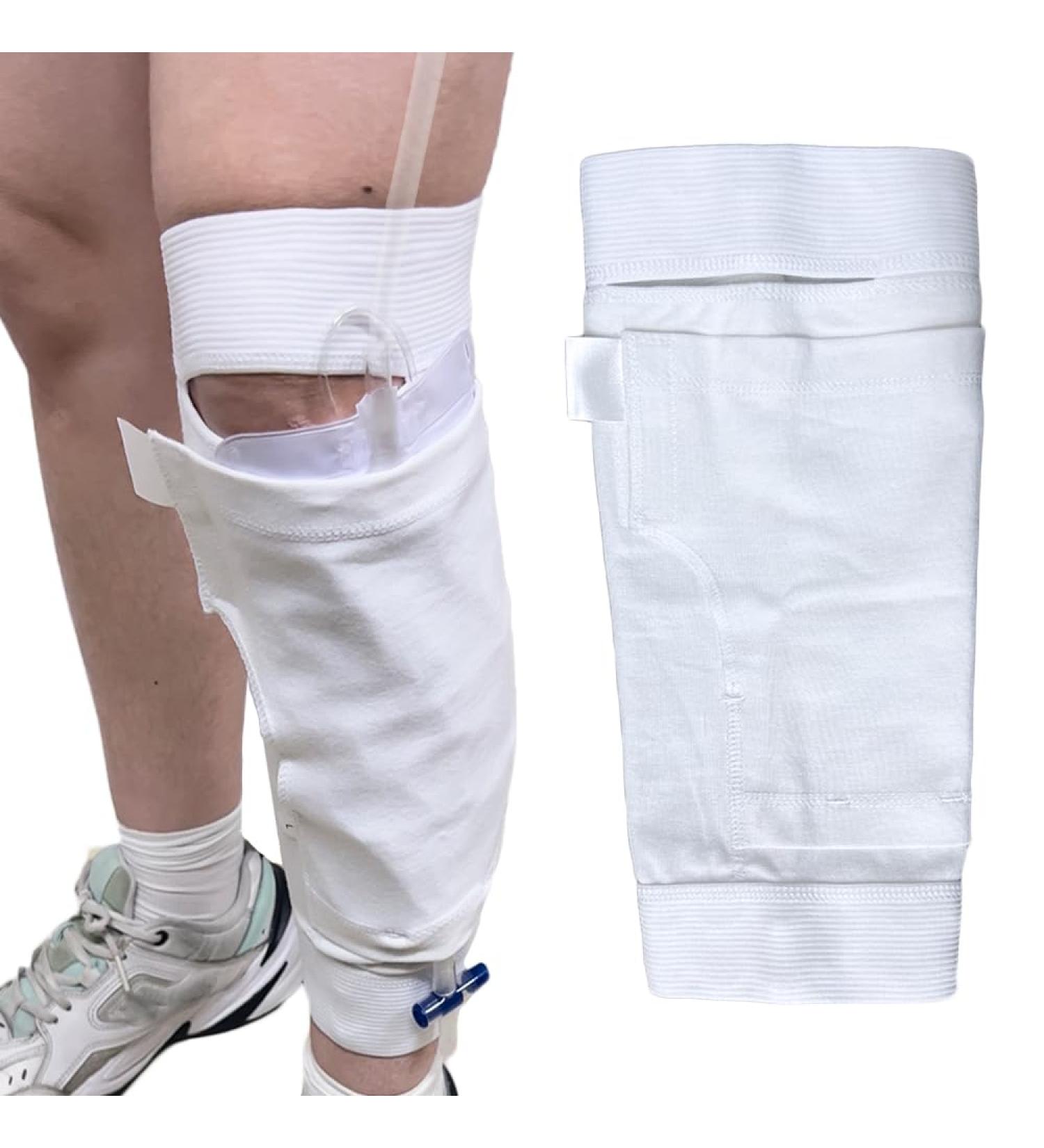 Collection Leg Bag Sleeve - Catheter Urine Drainage Calf Holder Strap for Incontinence (Small) | International Shipping Available - Buy Online on GoSupps.com