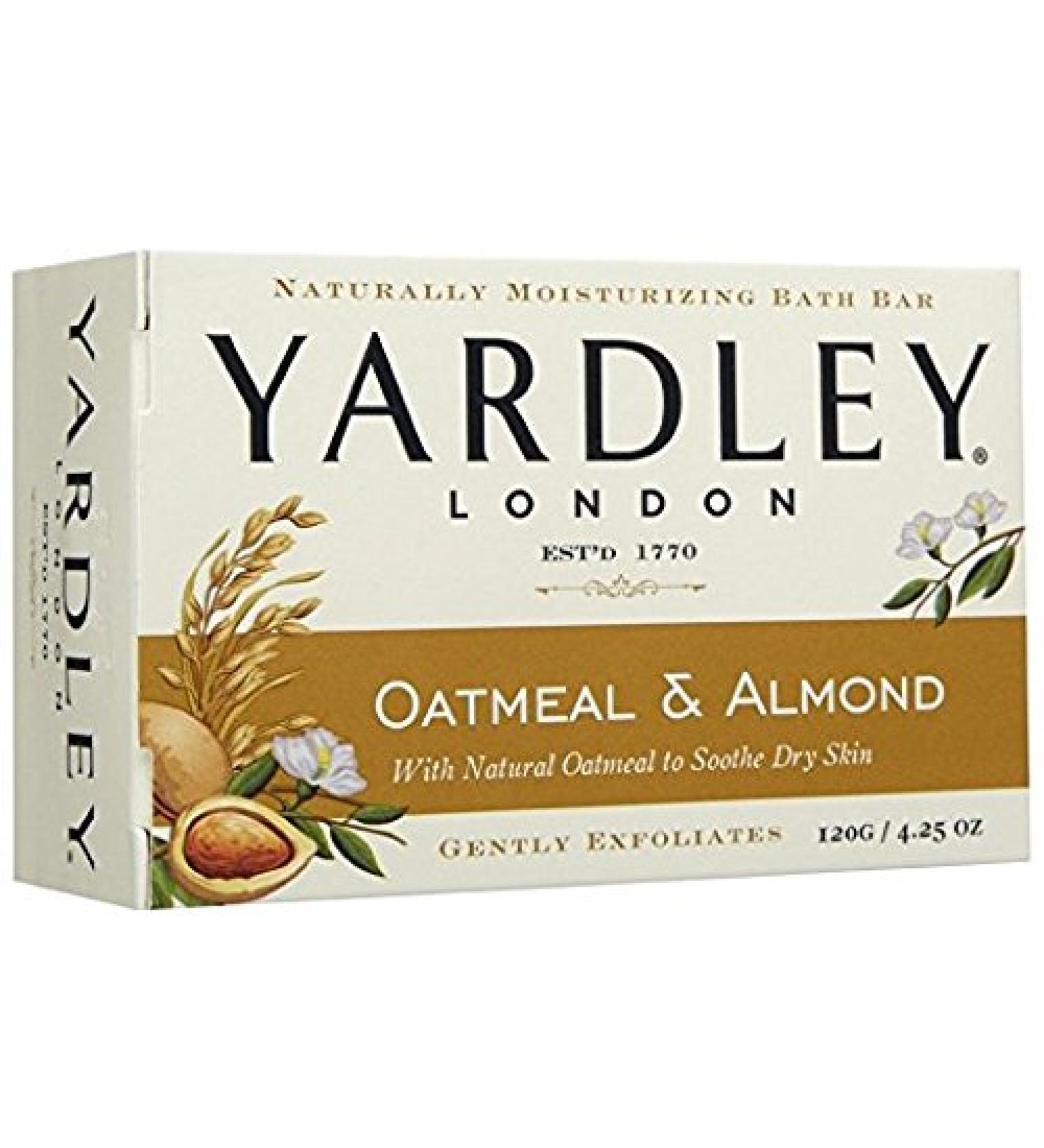 Yardley London Oatmeal and Almond Moisturizing Bath Bar 4.25 oz, 12-Pack - Buy Online on GoSupps.com