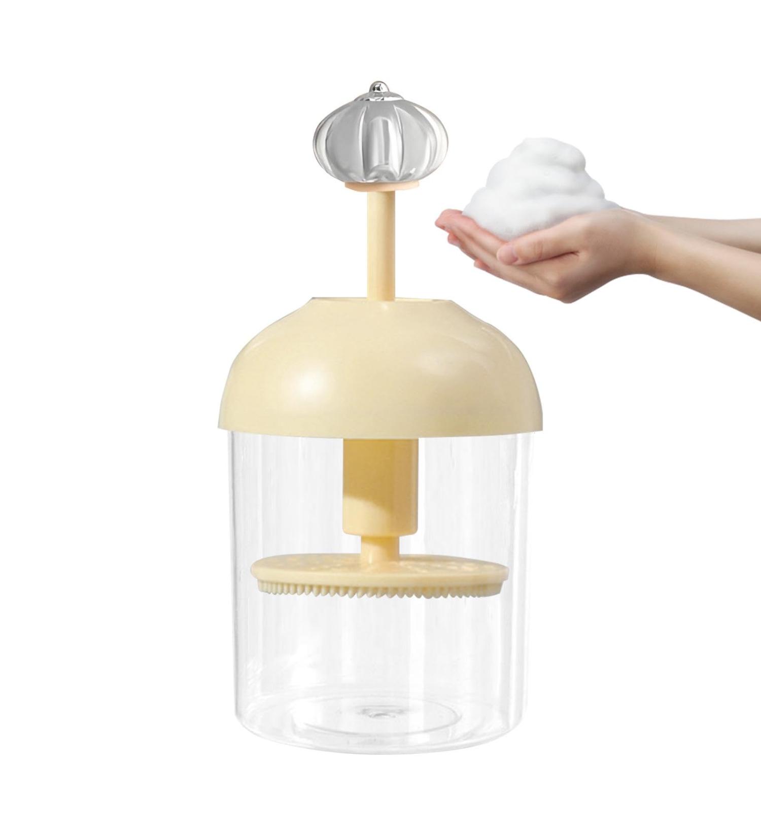  Foam Maker Plast c Bubble Maker Foamer Portable Shower Bath Shampoo Face Cleanser Bubble Foamer Device Facial Cleansing Tool Skin Care (White) Beige - Buy Online on GoSupps.com