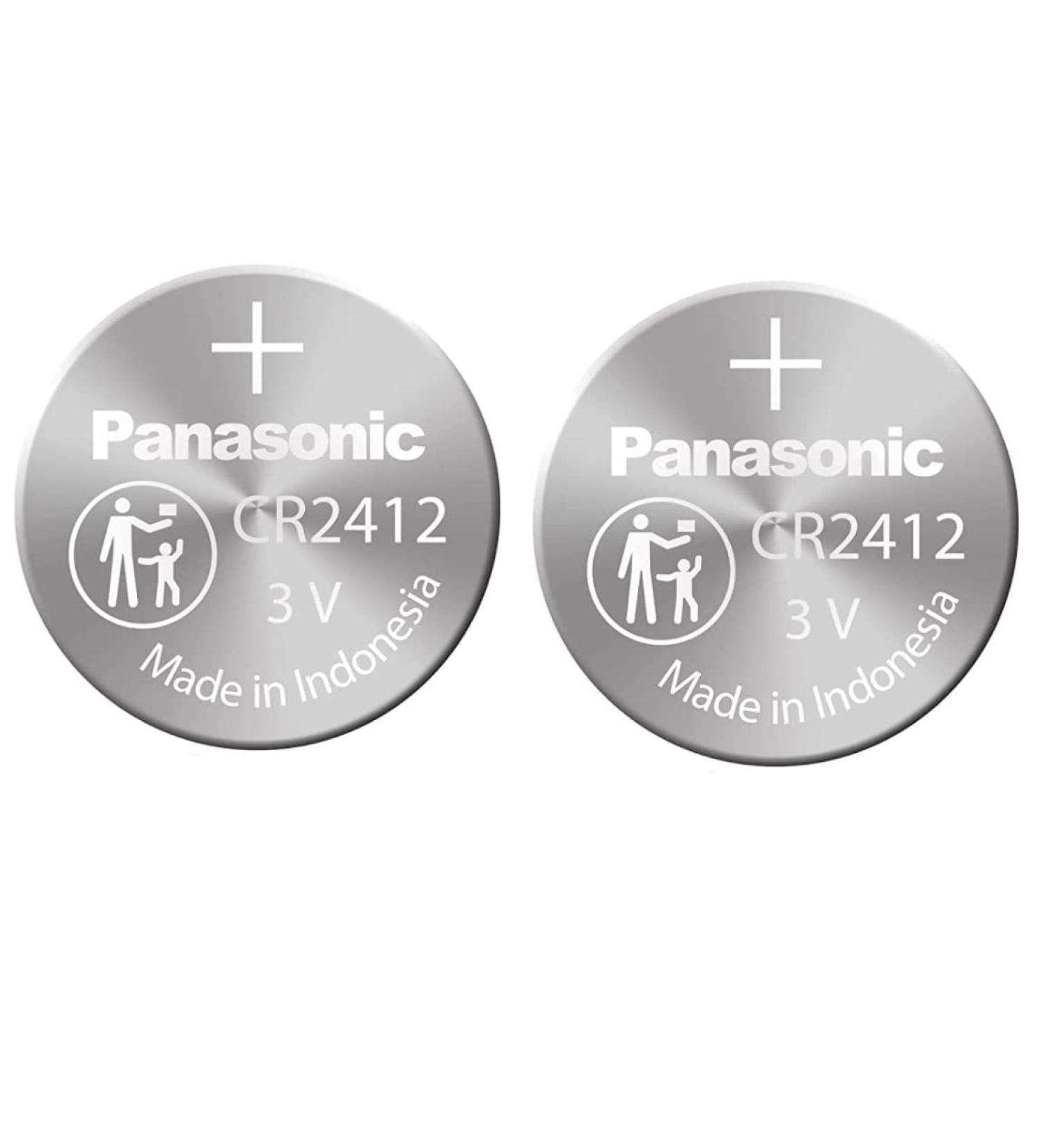 Panasonic CR2412 Non Rechargeable Battery Non Rechargeable Batteries Stainless Steel Lithium Coin Cell 2Pcs - Buy Online on GoSupps.com