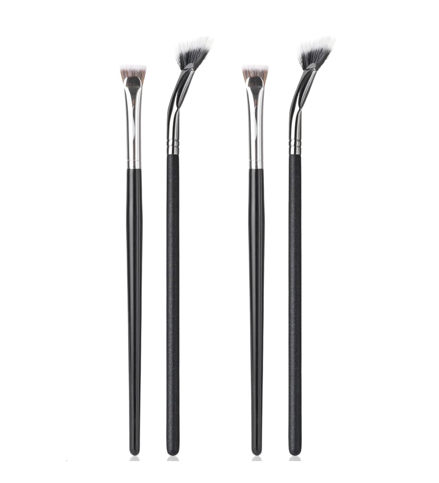 4PCS Mascara Fan Brush Set - Enhance Lower Lashes & Natural Lifted Effects | Smooth Apply No Clumping | Best Synthetic Fibre Lash Wand - Buy Online on GoSupps.com