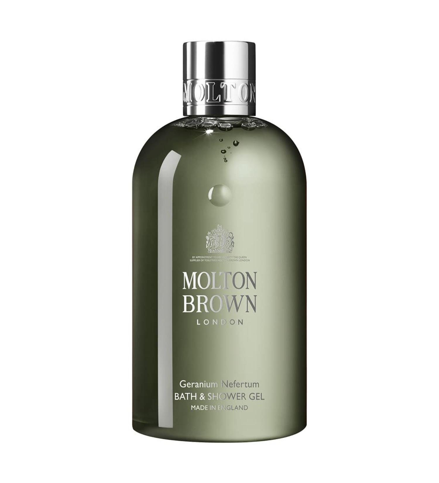 Molton Brown Geranium Nefertum Bath & Shower Gel - Luxurious Hydration for Refreshed Skin - Buy Online on GoSupps.com