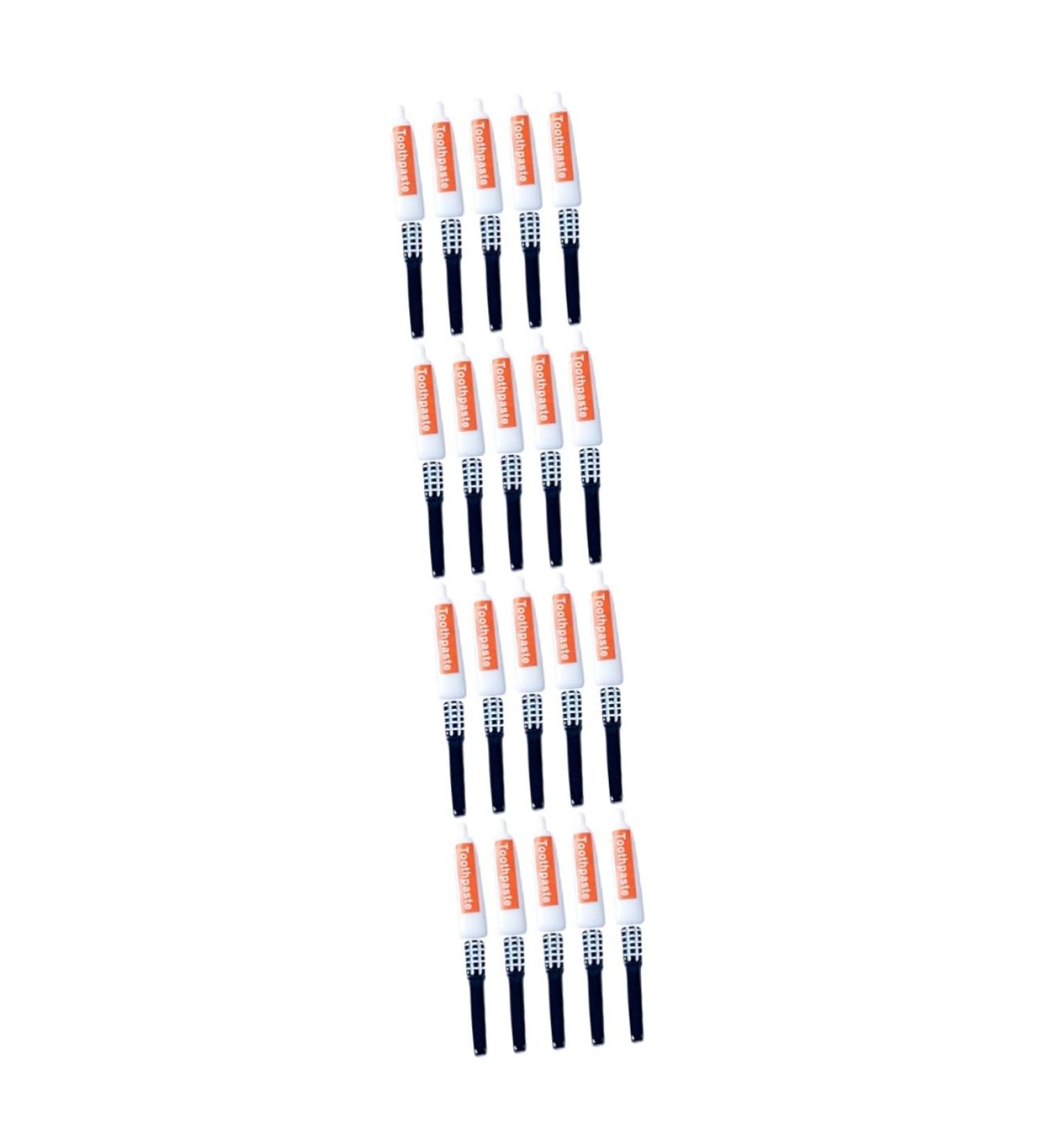 SHINEOFI 40 Pcs Miniature Toothpaste & Toothbrush Dolls - Perfect for DIY Crafts Jewelry and Dollhouse Decor - Buy Online on GoSupps.com