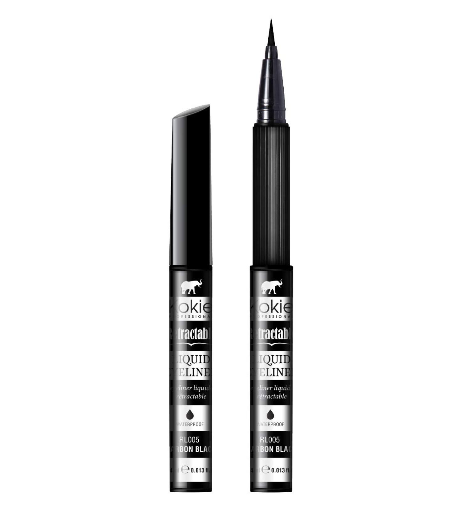 Kokie Retractable Liquid Eyeliner | Pointed Felt Tip | Waterproof, Smudge-Free & Long-Lasting | Vegan & Cruelty-Free - Buy Online on GoSupps.com