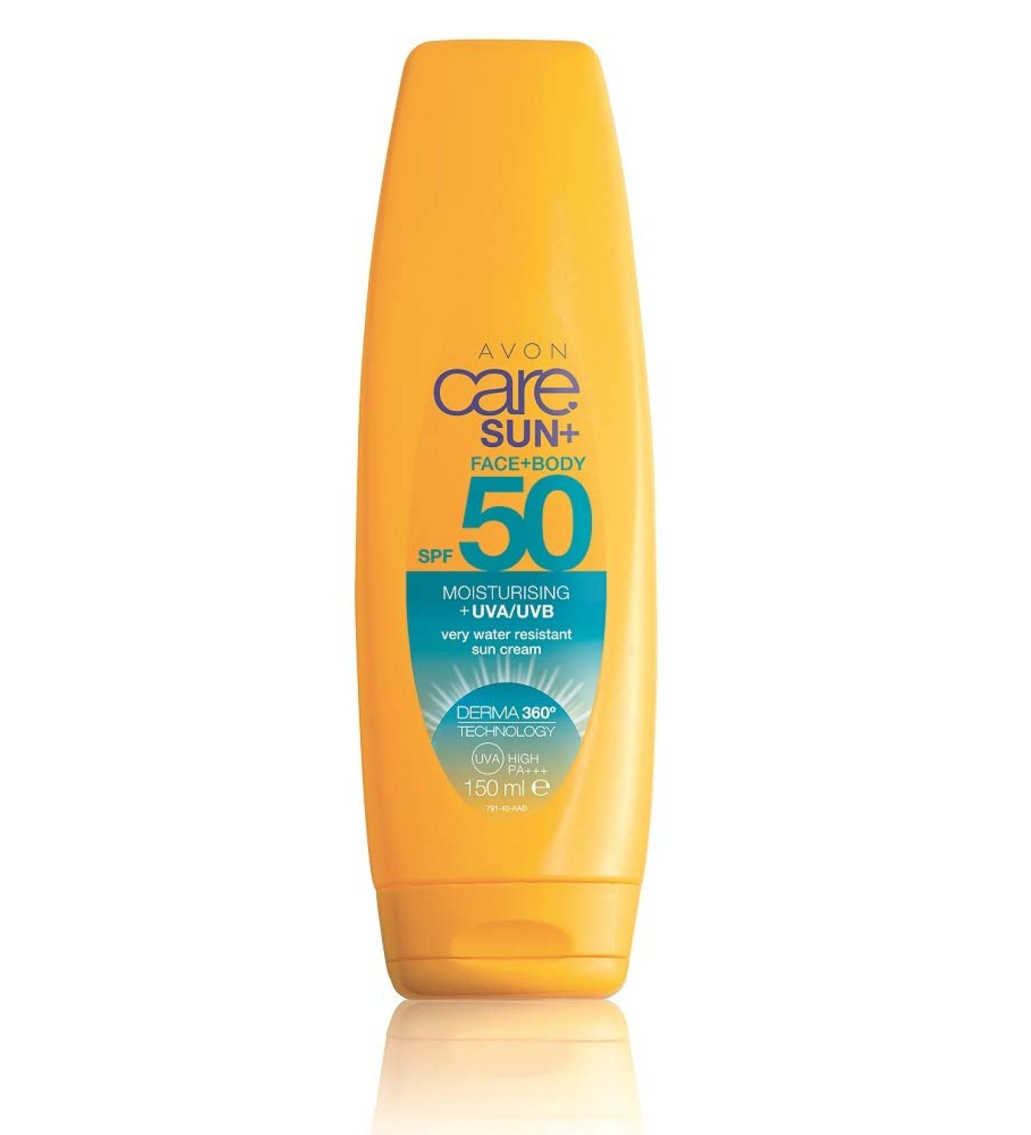 Avon Care Sun+ Face & Body Very Water Resistant Moisturising Sun Cream SPF50