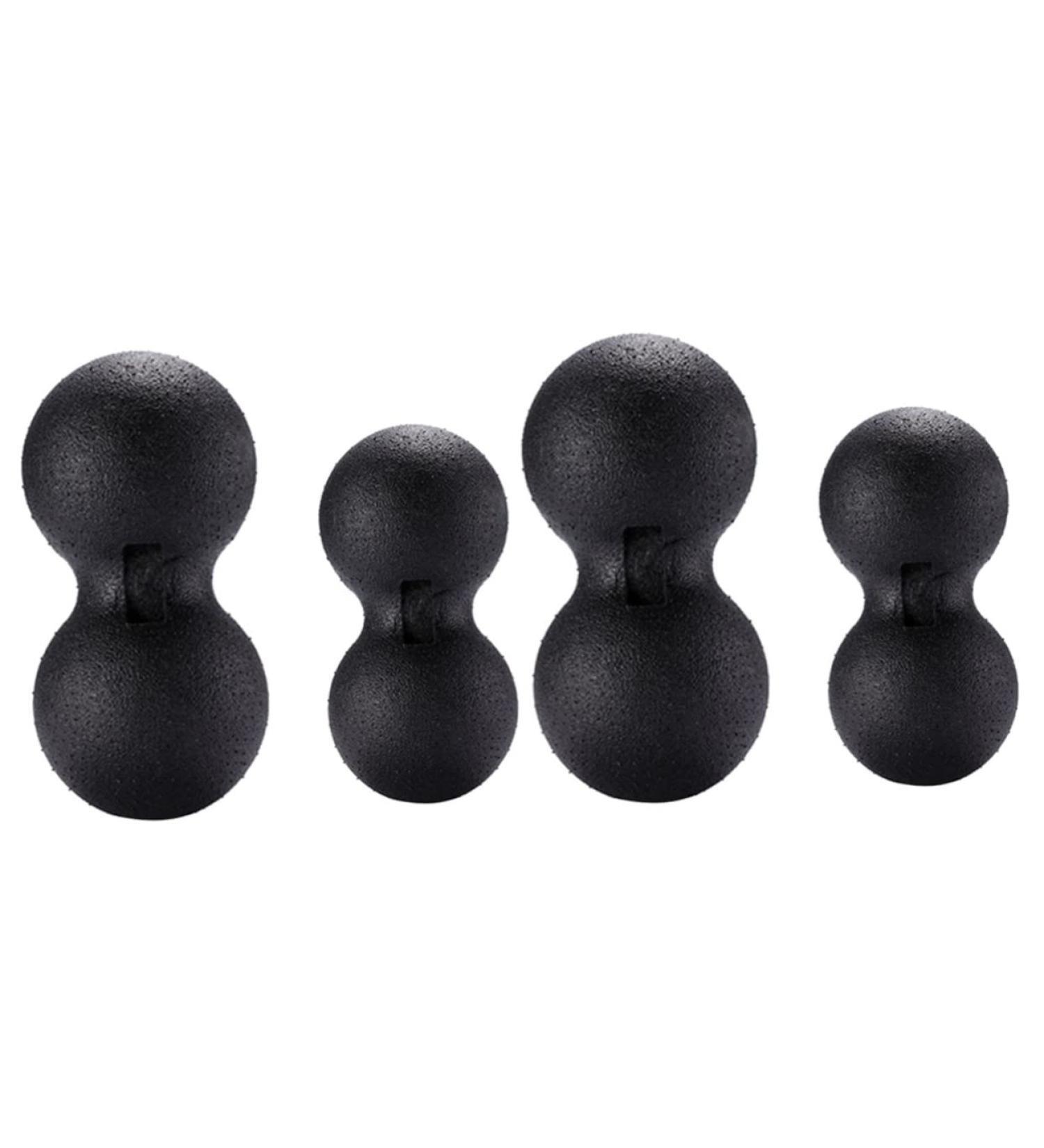 Buy Homsfou 4-Piece Therapy Yoga Balls Set - Peanut Massage & Fitness Tools for Back Relief - Medium - Blue - Buy Online on GoSupps.com