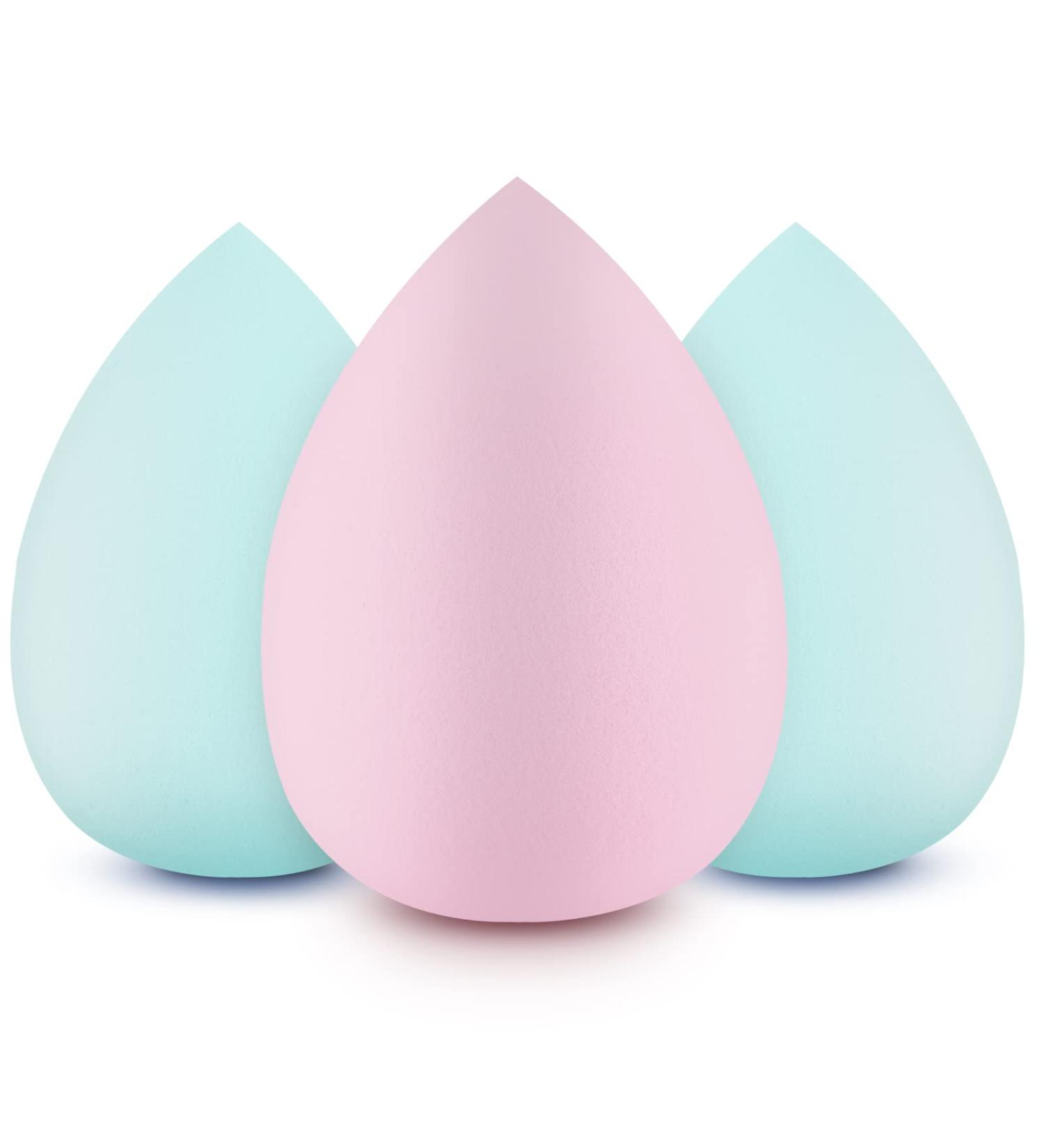 DUAIU Makeup Sponge Blender Set - 3 Pcs Beauty Blender for Flawless Foundation and Concealer Application - Buy Online on GoSupps.com