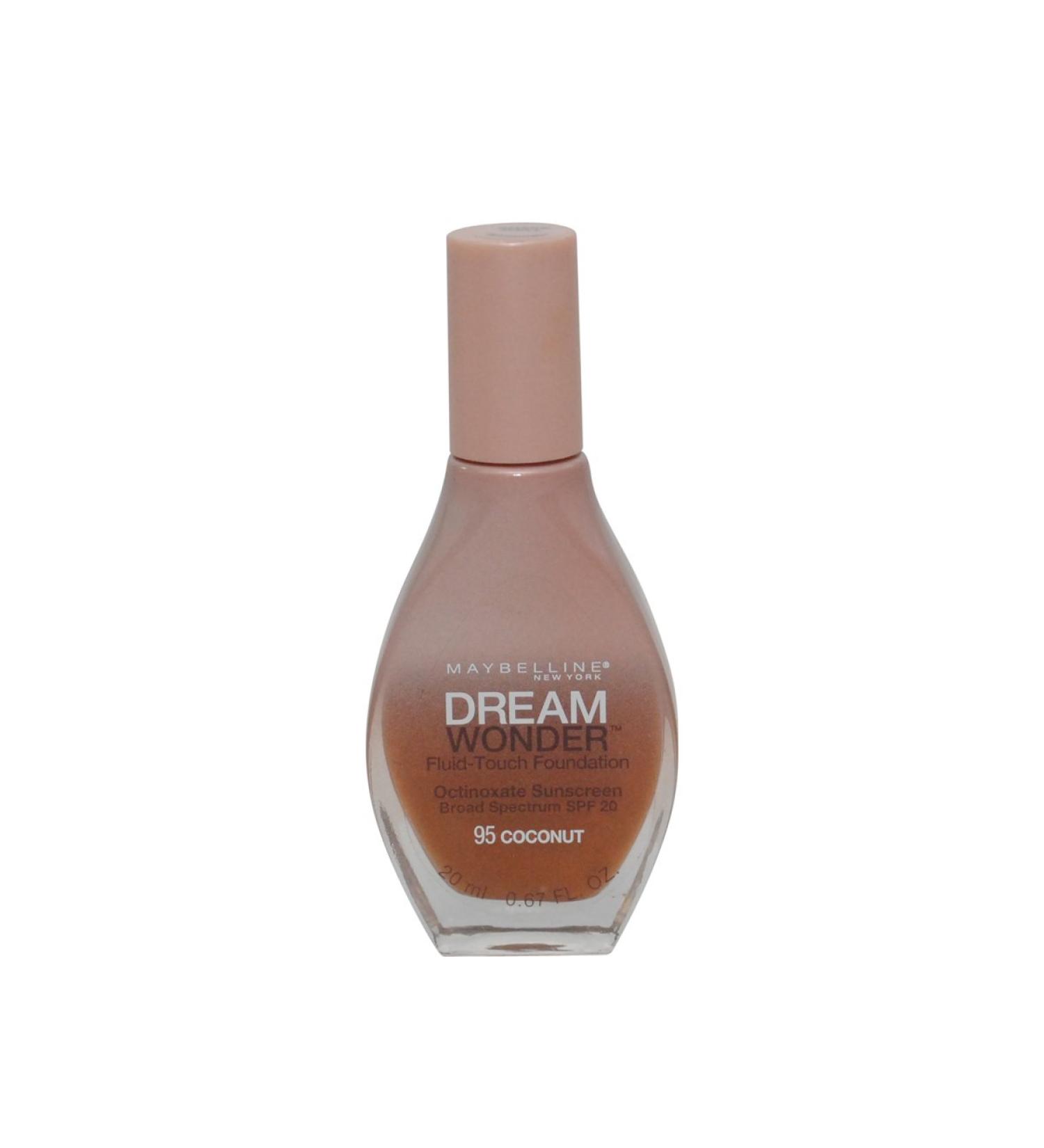 2 PACK- MAYBELLINE DREAM WONDER FLUID-TOUCH FOUNDATION 95 COCONUT
