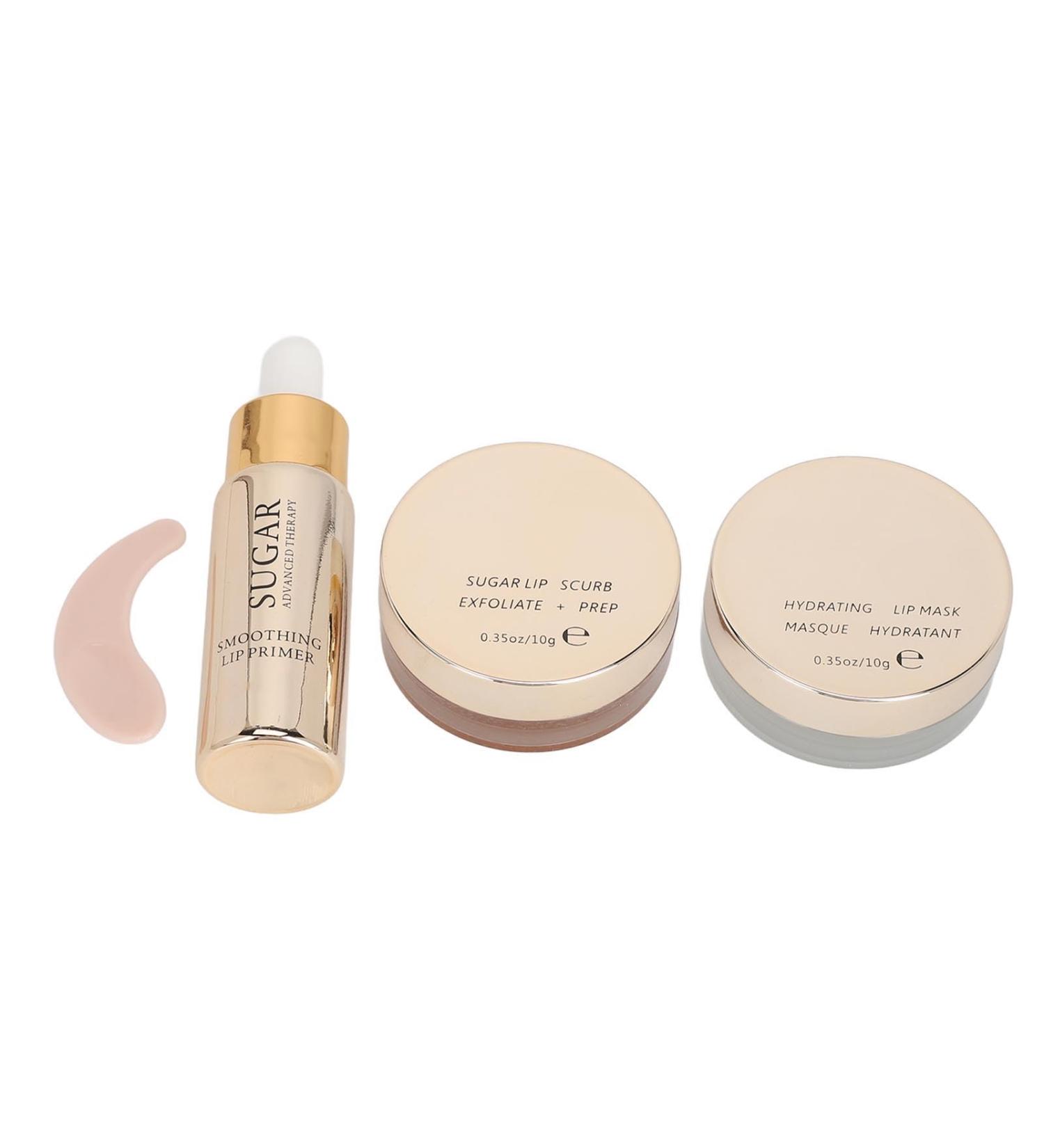 Lippenmaske Masque L vres 3 Pi ces Gommage pour les L vres Ensemble d'huile de Soin des L vres Hydratant Diminuer les Lignes Masque L vres Portable Kit d'huile de Gommage - Buy Online on GoSupps.com
