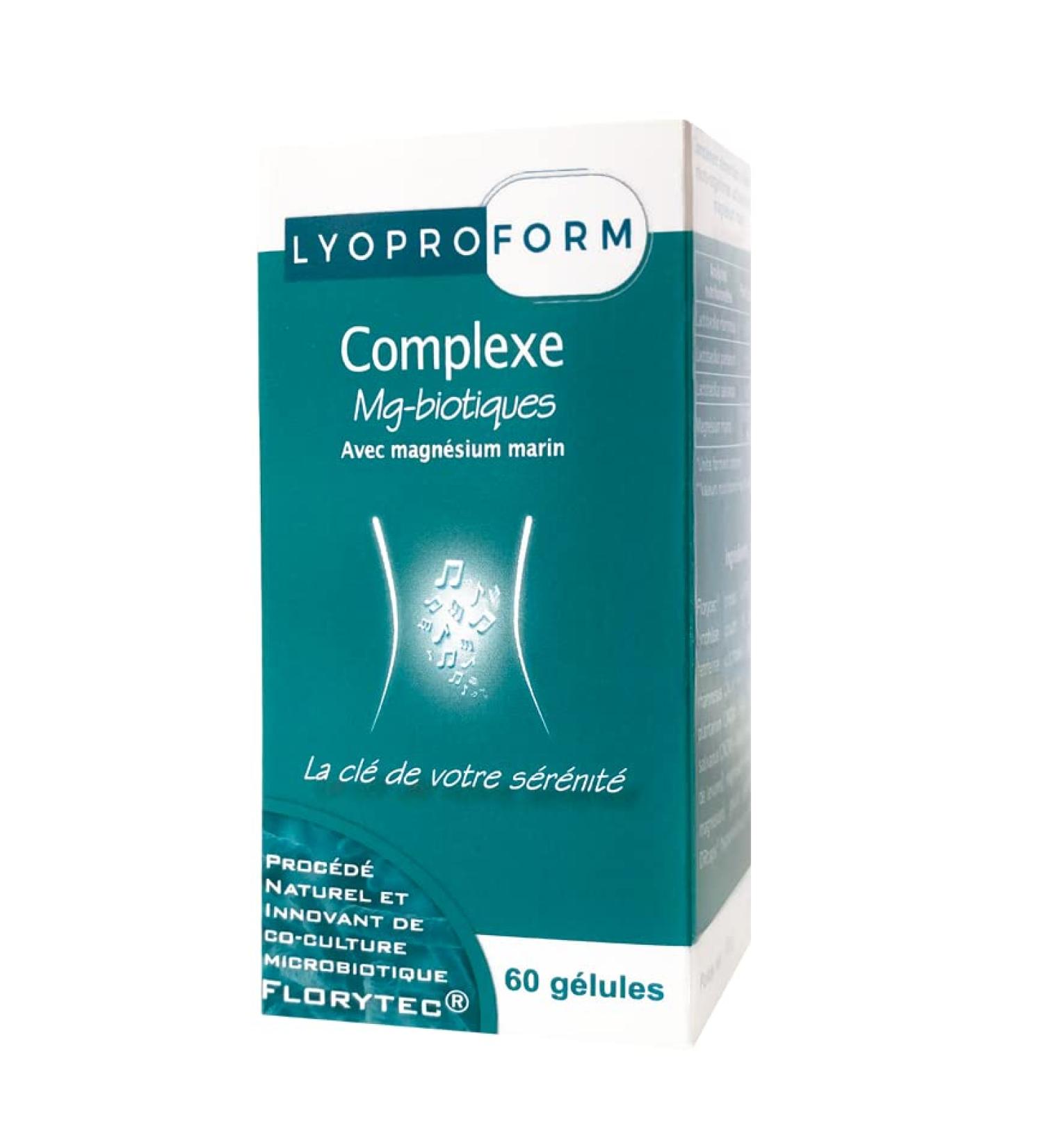 Anti-Stress Supplement - Marine Magnesium and Probiotics - LYOPROFORM Complex Mg-Biotics - Microbiota/Gut Flora - Buy Online on GoSupps.com
