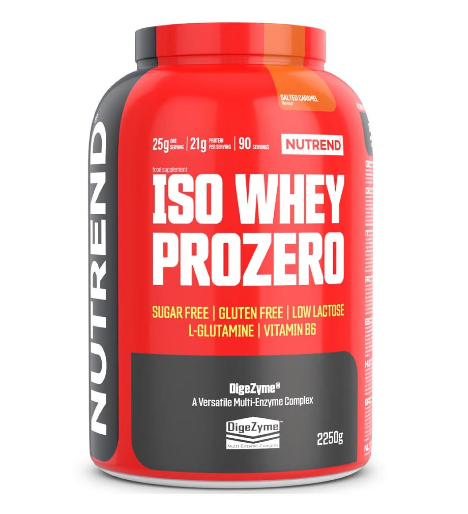  NUTREND NUTREND Iso Whey ProZero 2250g Premium quality whey protein isolate with no added sugar (salted caramel) - Buy Online on GoSupps.com