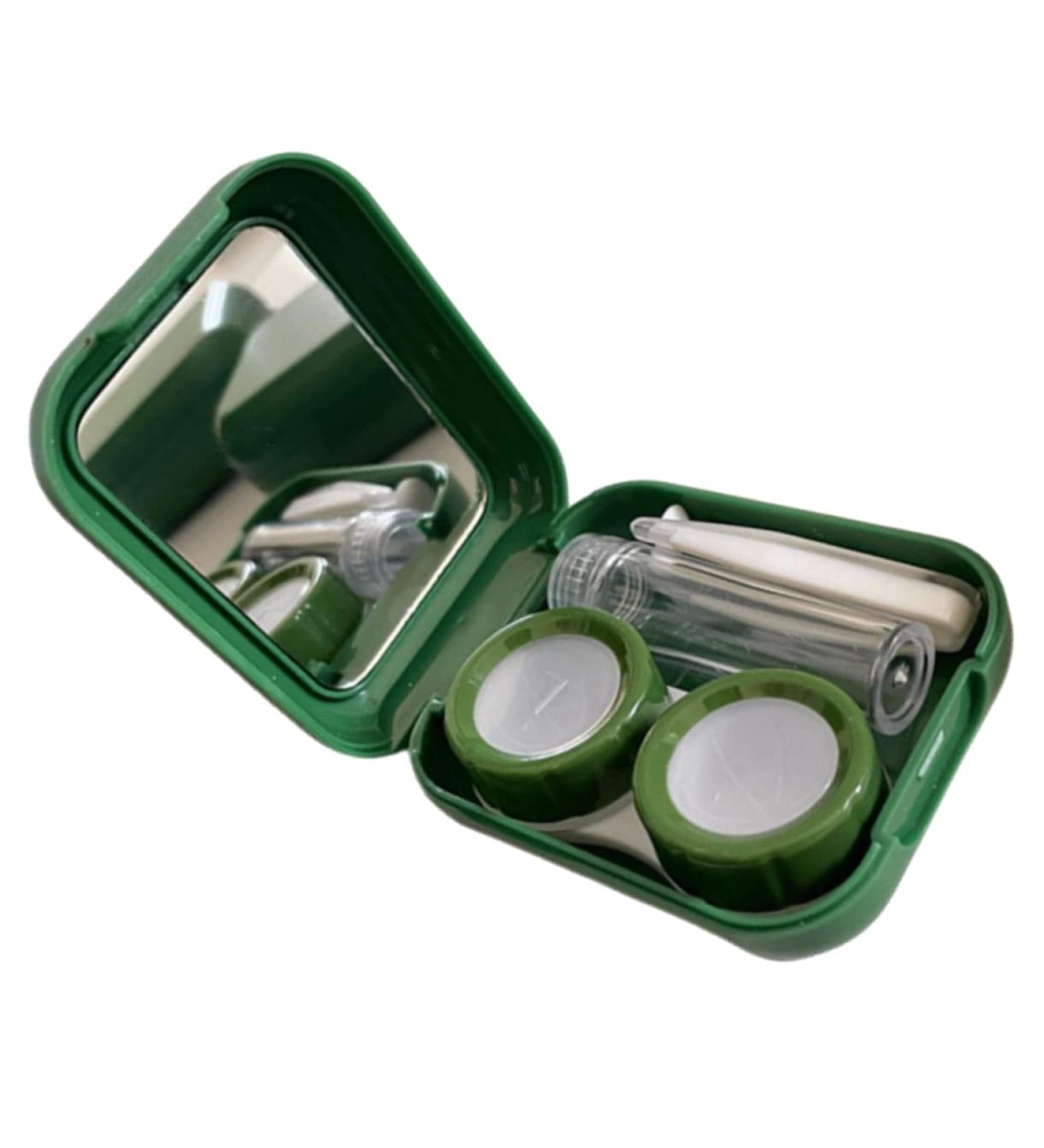 Buy Healeved Contact Lens Case with Mirror - Colored Organizer & Protective Container for Contacts - Perfect Travel Eye Lens Storage - Buy Online on GoSupps.com