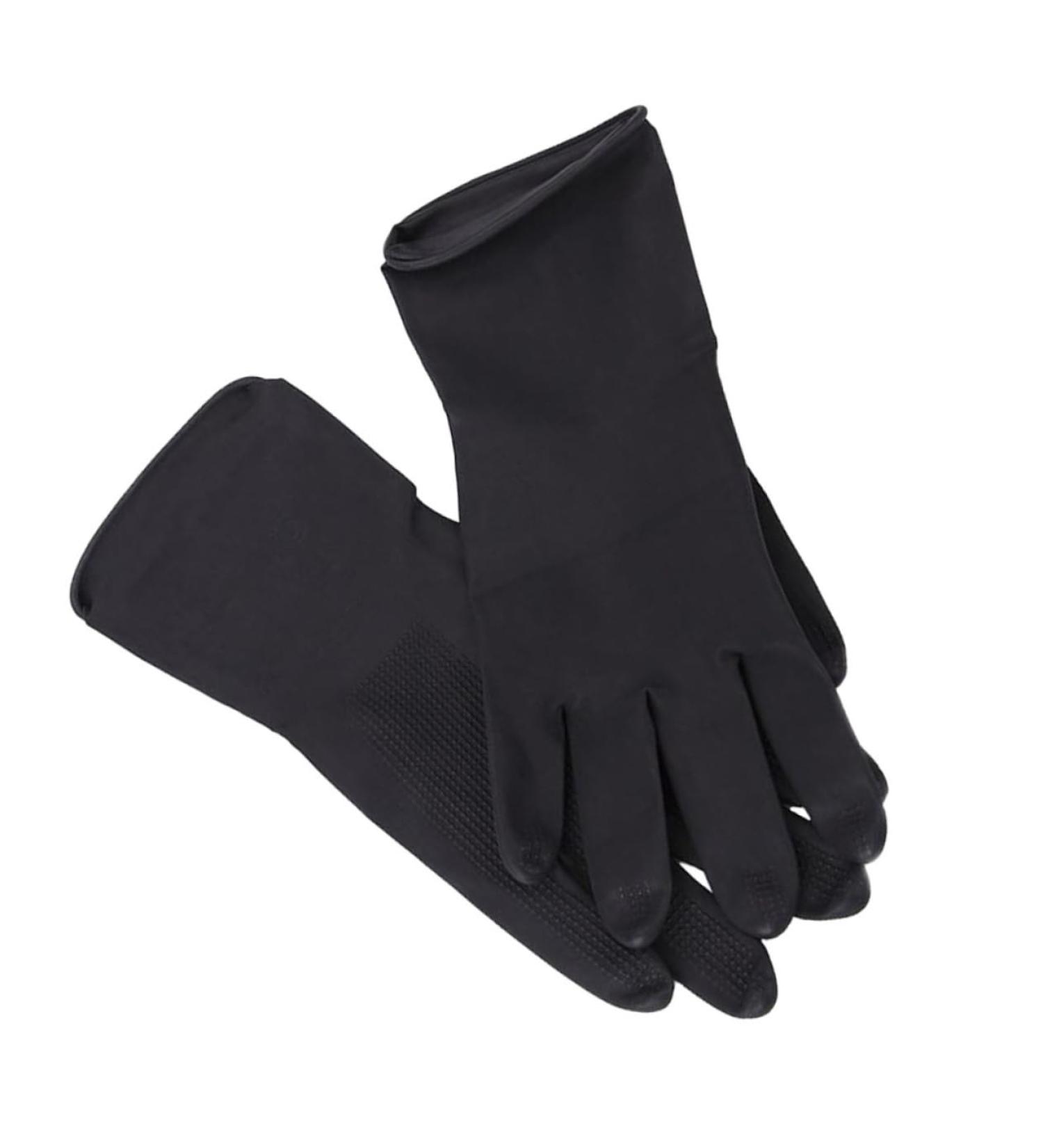 HAPINARY 5 Pairs Hair Shampoo Gloves Hair Dye Glove Barber Gloves Hair Salon Gloves S Black - Buy Online on GoSupps.com