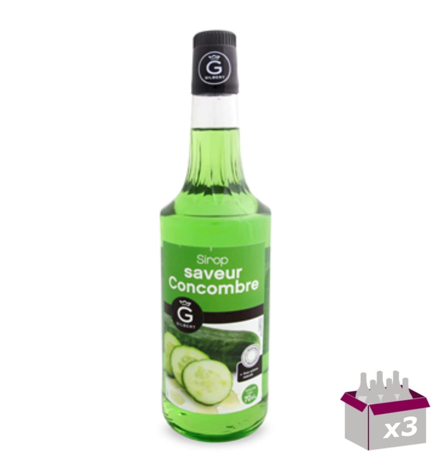 Set of 3 Gilbert Syrups - Cucumber - 3x70cL