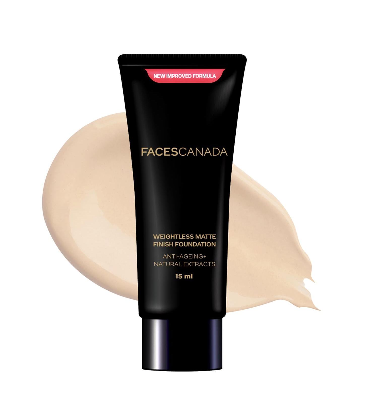 The-FACES CANADA Weightless Matte Finish Foundation 15ml Ivory Lightweight Natural Finish - Buy Online on GoSupps.com