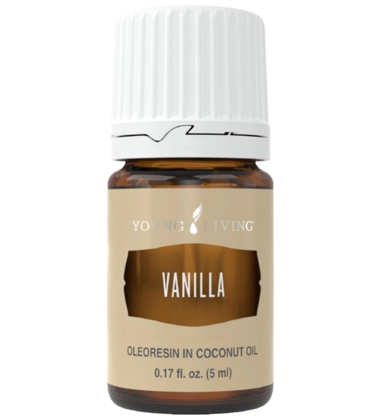 Young Living Vanilla Essential Oil 5ml | Warm Soothing Aroma | Aromatic Diffuser & Topical Use | Natural Sweet Scent with Fractioned Coconut Oil - Buy Online on GoSupps.com