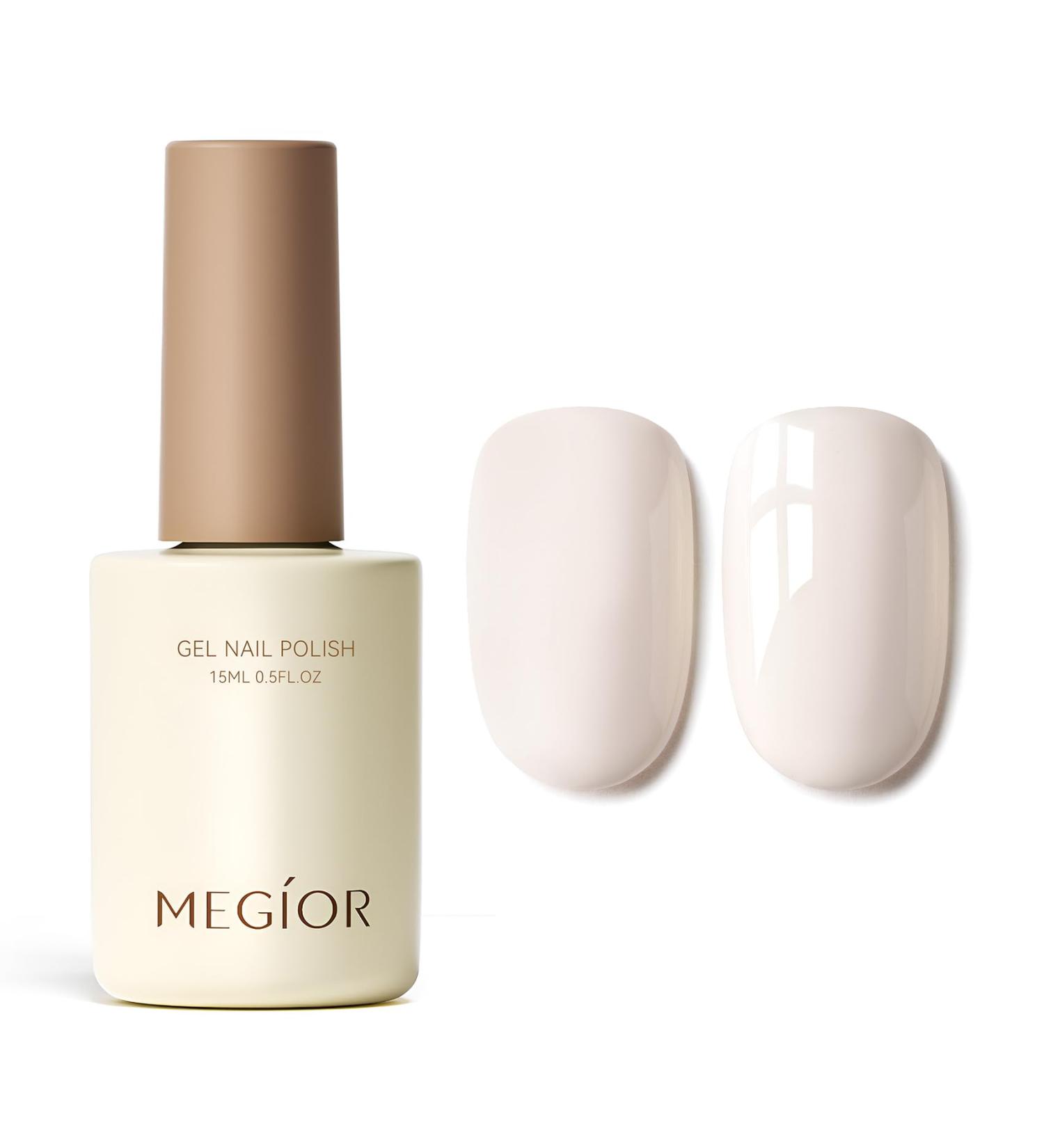 MEGIOR Milkshake Gel Nail Polish 15ml Gel Polish High Gloss Soak Off UV LED Nail Gel Polish for Nail Art Manicure Salon DIY Home Gift for Girls - Buy Online on GoSupps.com
