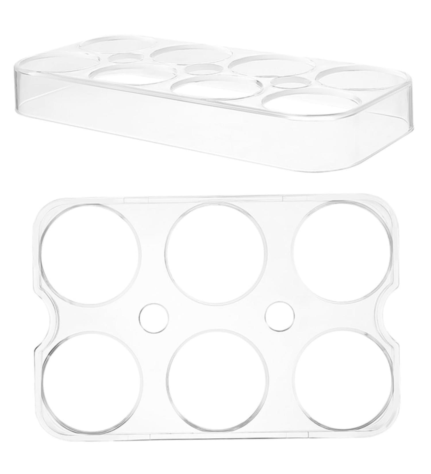 Angoily 2pcs Plastic Egg Racks Eggs Fridge Egg Holder Refrigerator Egg Stands Egg Tray Side Door - Buy Online on GoSupps.com