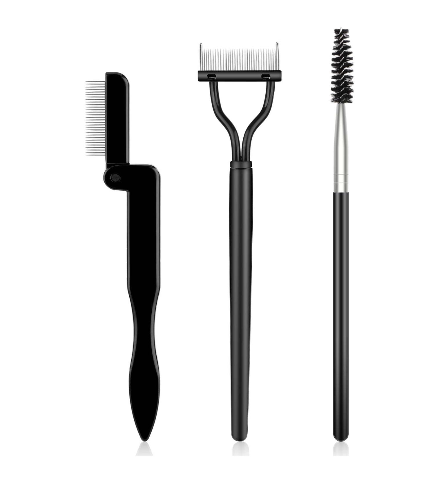 Buy Lash Separator & Eyebrow Brush Set - 3pcs Eyelash Comb & Mascara Separator Tool for Clump-Free Eye Makeup Perfect for Lashes & Brows  - Buy Online on GoSupps.com