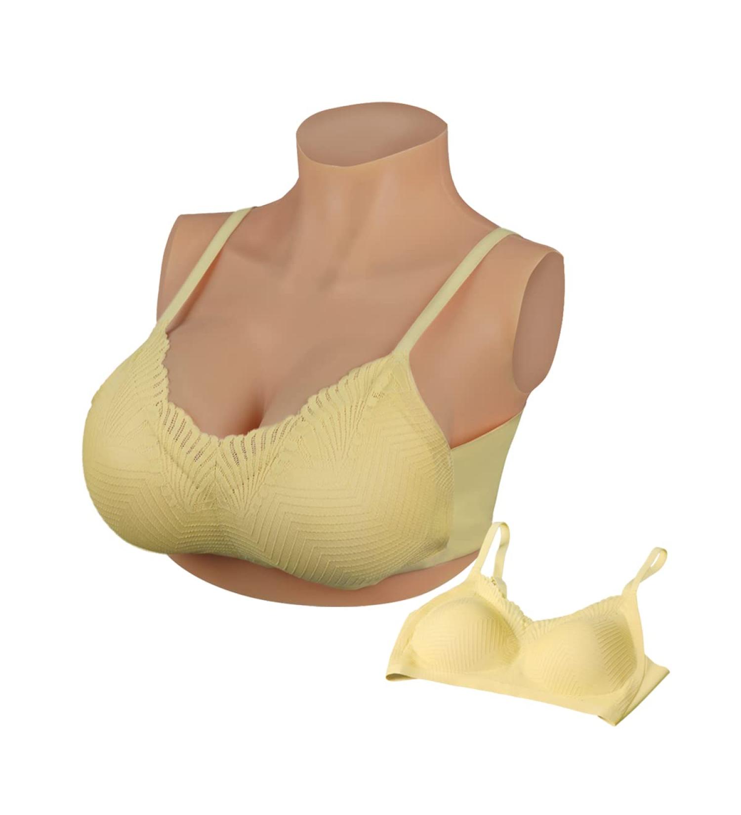 Peikey Silicone Breasts - Realistic B-Cup Breastplate for Crossdressers Transgender Drag Queens & Mastectomy | Ideal Prosthesis & Cosplay Solution - Buy Online on GoSupps.com
