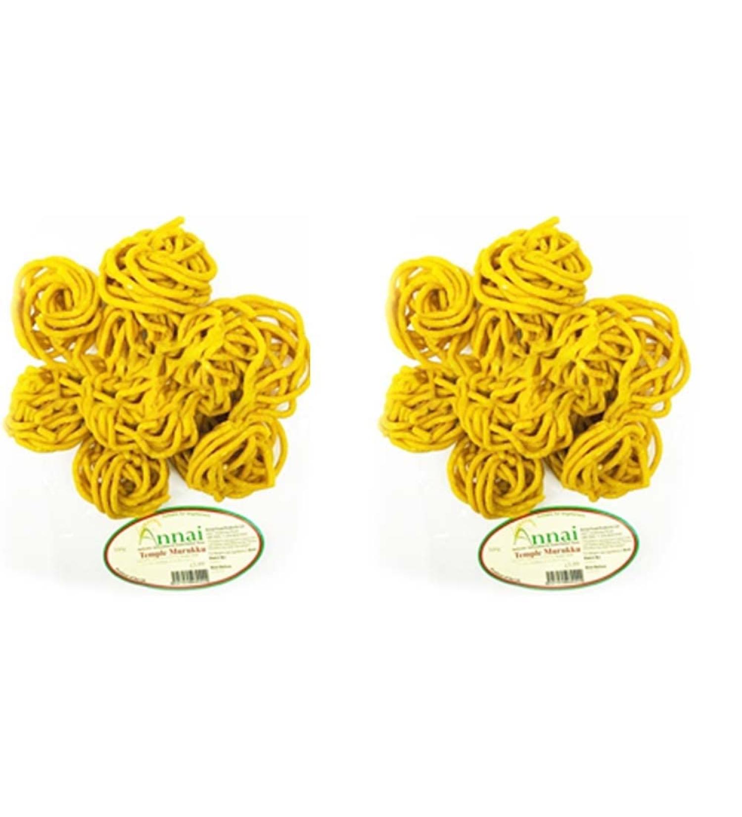 Annai SNACKS | Temple Murukku | Indian Spicy Snacks | Ready To Eat | Classic Snacks | Savory Snacks 160G (Pack of 2) - Buy Online on GoSupps.com