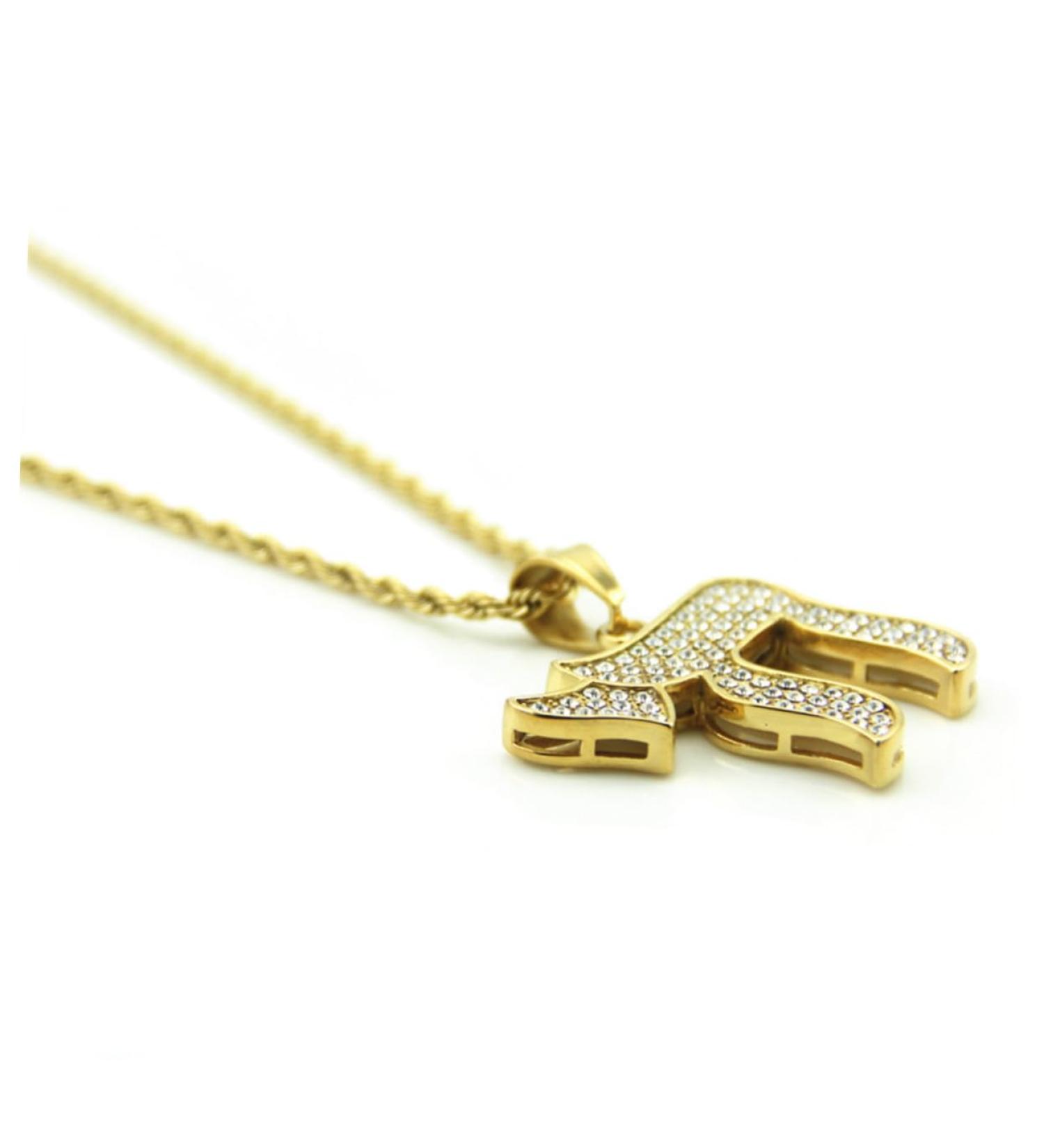 HAPINARY Rhinestone Necklace Necklaces Jewelry Necklaces Beach Clavicle Chain Fashion Necklace Pendant Diamond Man Hebrew - Buy Online on GoSupps.com