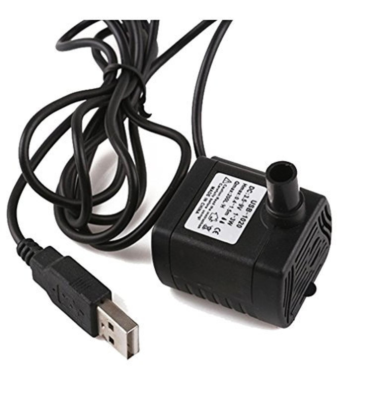 Driew USB Water Pump, Water Pump for Fountains Water Fountain Pump Submersible Water Pump 3W DC 3.5-9V 200L/H