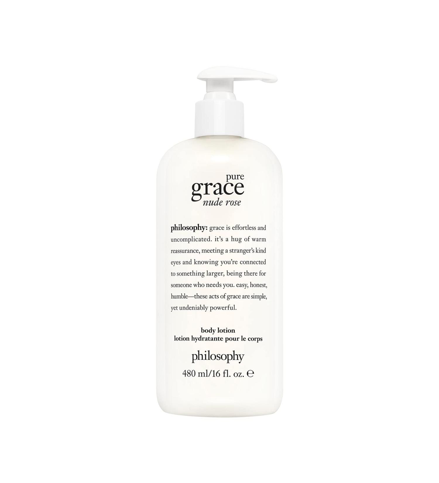 Philosophy Pure Grace Nude Rose Body Lotion 16 fl oz - Hydrating and Nourishing Formula - Buy Online on GoSupps.com