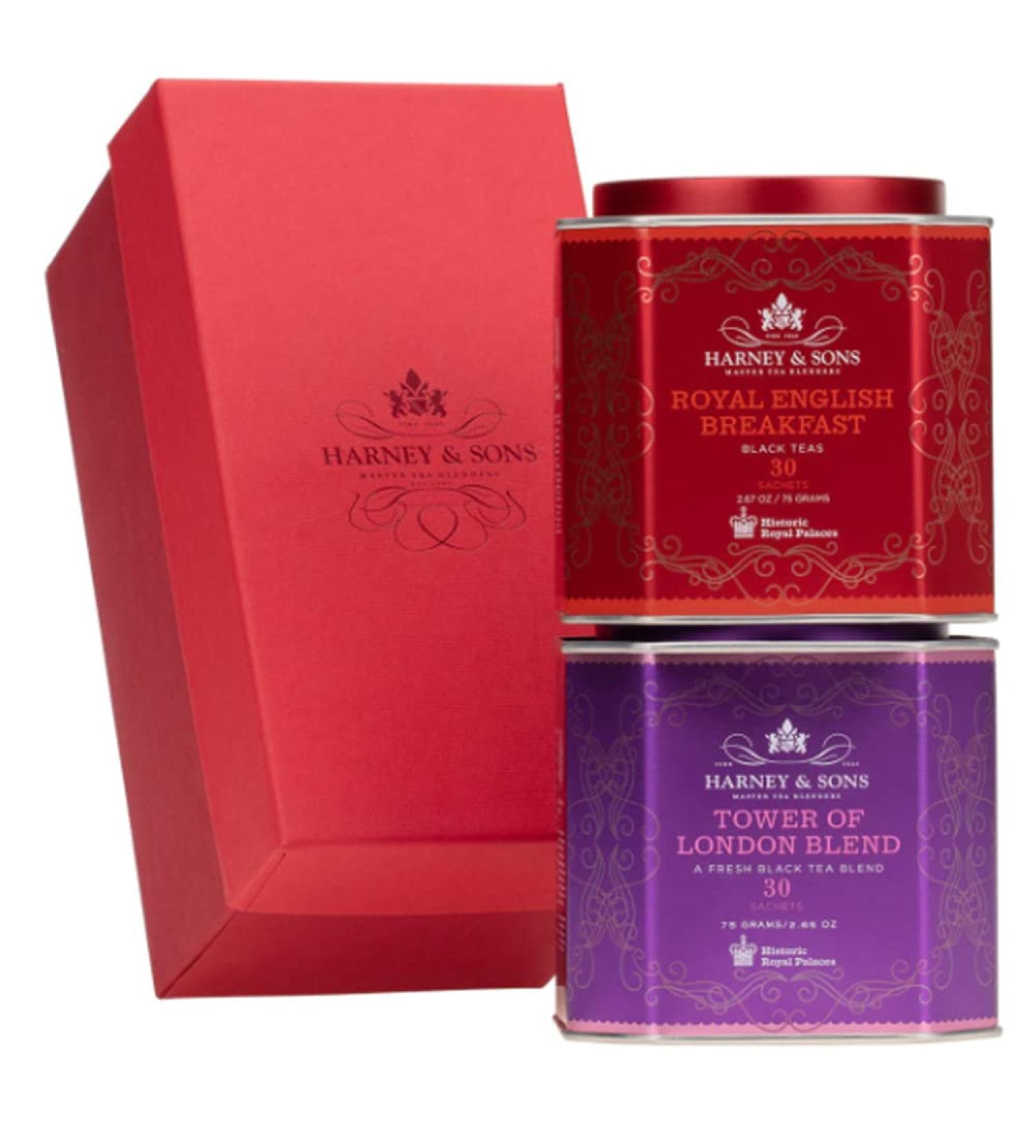 Harney & Sons HRP Royal Duo Tea Gift Set - English Breakfast & Tower of London - Buy Online on GoSupps.com