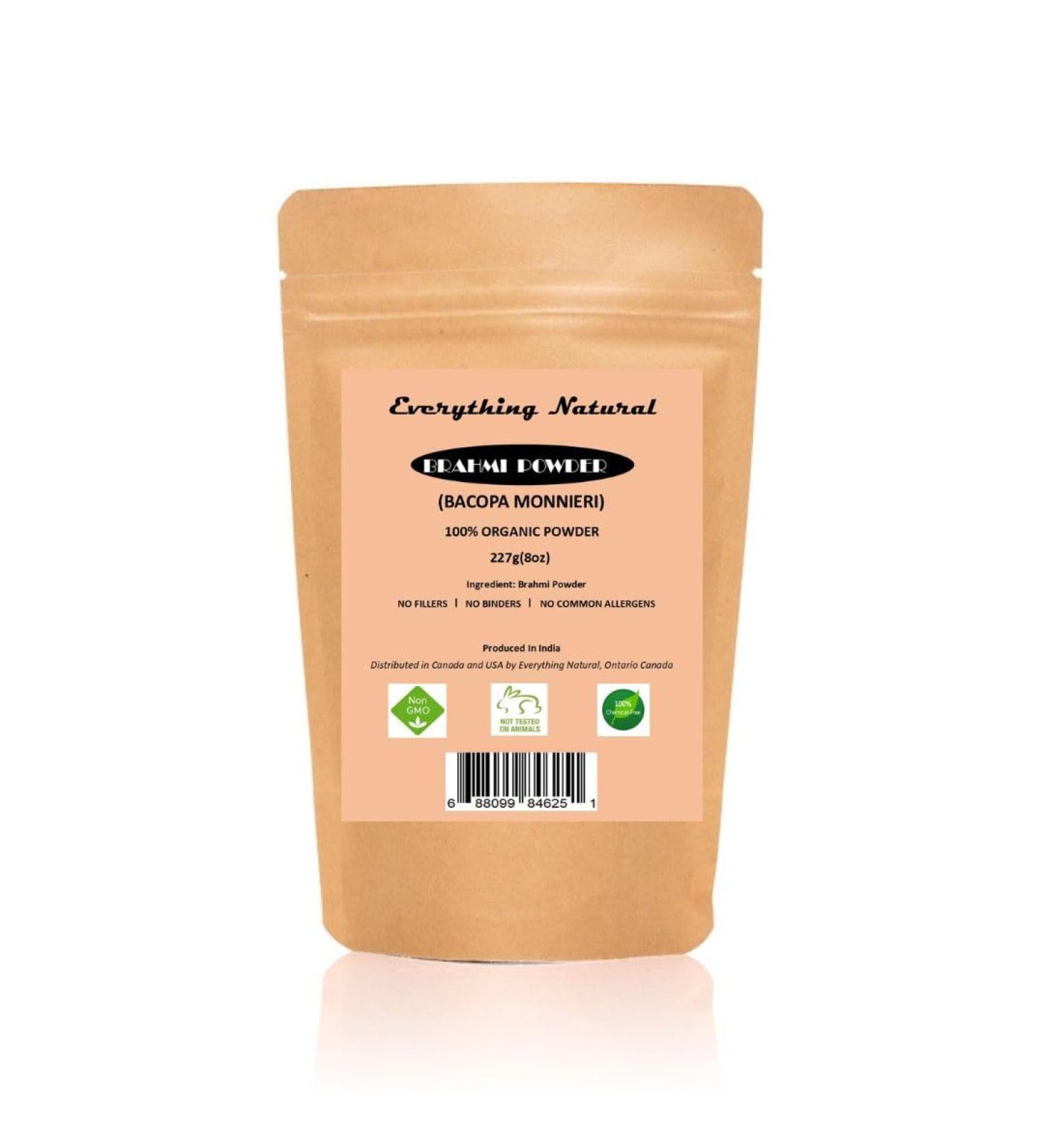 ORGANIC BRAHMI POWDER (BACOPA MONNIERI) For Natural Hair Care 8oz/227g. 100% Pure Natural - Buy Online on GoSupps.com