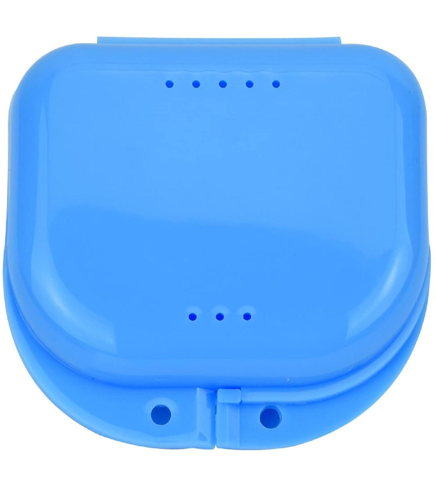 Denture Box Retainer Case Denture Storage Bath Box Denture Holder Box Cleaning Box Lightweight and Portable Cleaning Box with Filter (S Blue) S Blue - Buy Online on GoSupps.com