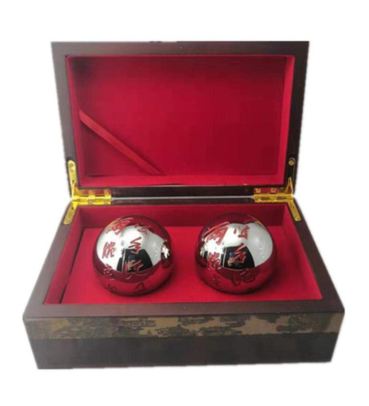 Dixinla Baoding Fitness Ball Baoding Iron Ball Cloisonne Carved Poetry Health Care Handball Fitness Ball Old Gift Chinese Ball - Buy Online on GoSupps.com