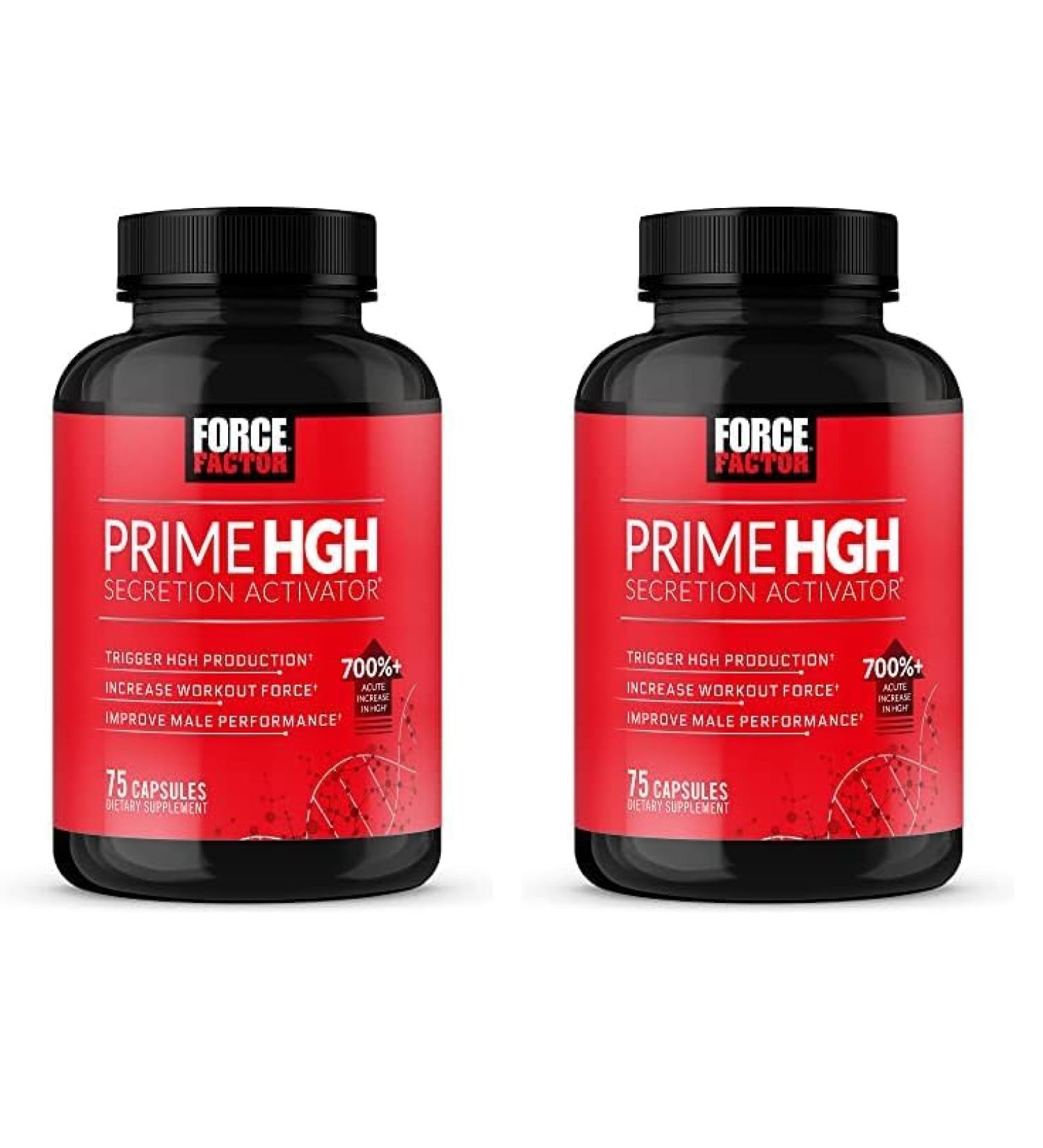 Force Factor Prime HGH Supplement for Men - Boost HGH Production & Enhance Performance | 75 Capsules - Buy Online on GoSupps.com