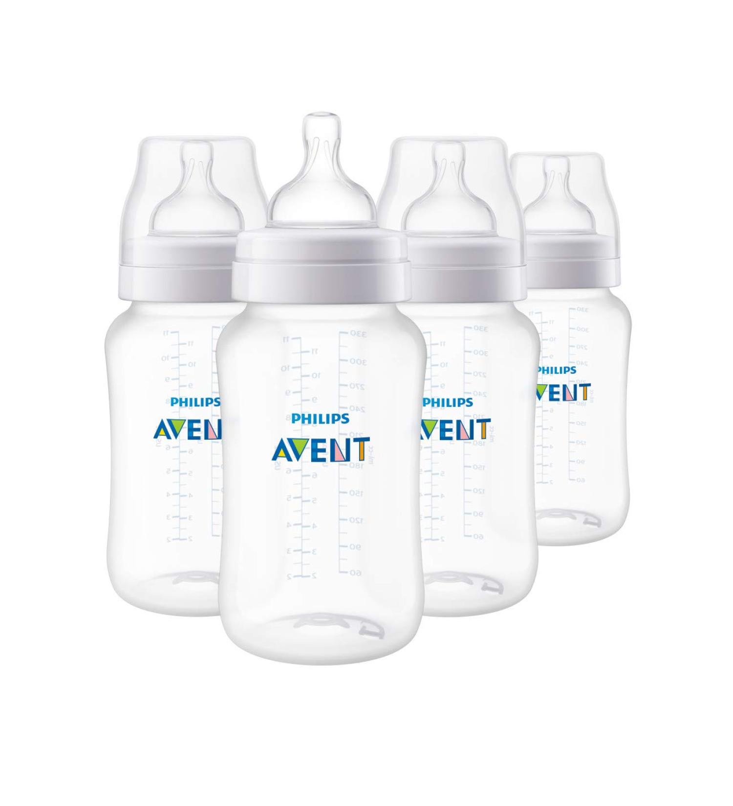 Philips Avent Anti-Colic Baby Bottle 11oz 4pk - SCF406/44 - Buy Online on GoSupps.com