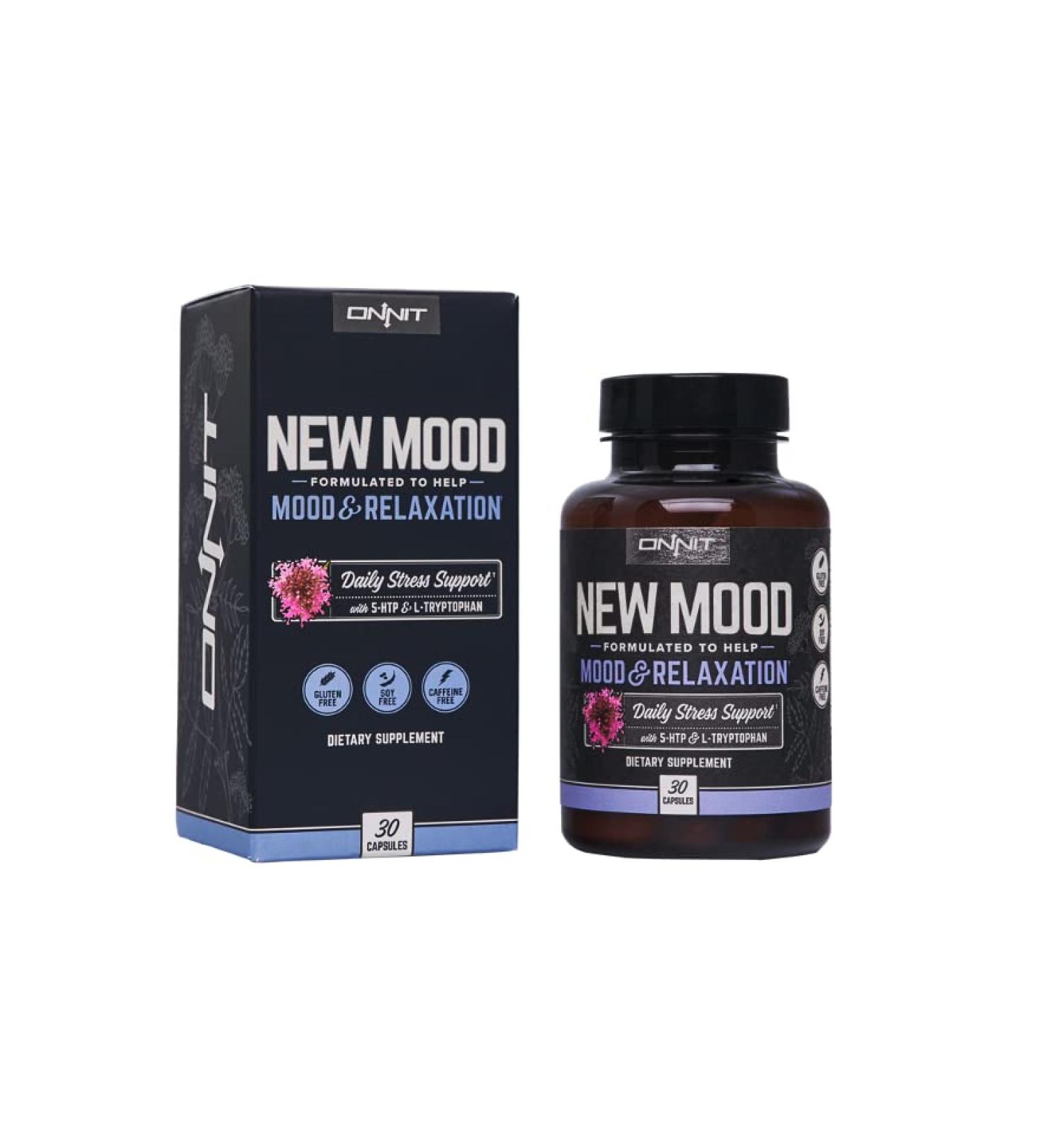Onnit New Mood - Relaxation Supplement 30 Capsules for Mood Support - Buy Online on GoSupps.com