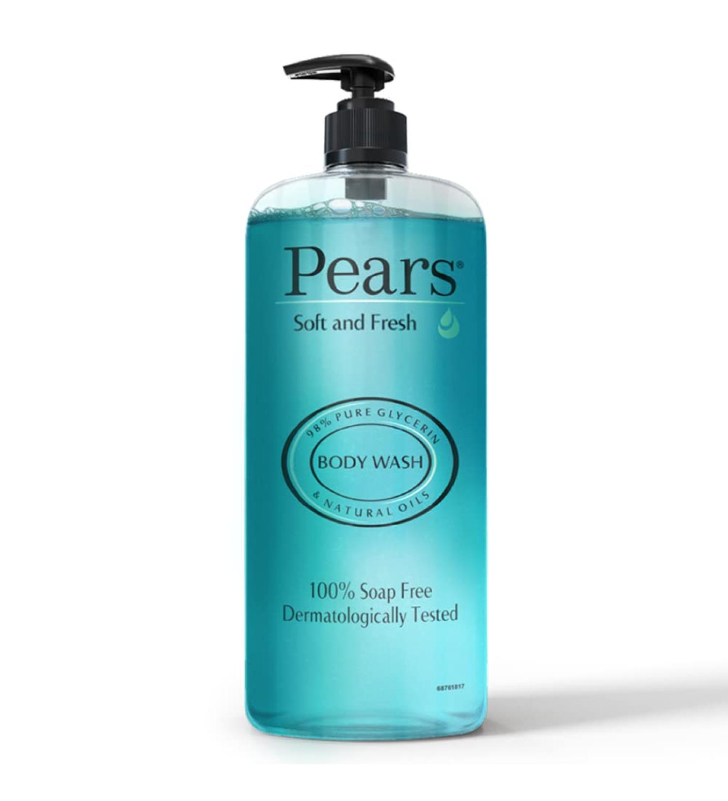 LiveMoor Pears Soft & Fresh Shower Gel SuperSaver XL Pump Bottle with 98% Pure Glycerine 100% Soap Free and No Parabens 750 ml - Buy Online on GoSupps.com