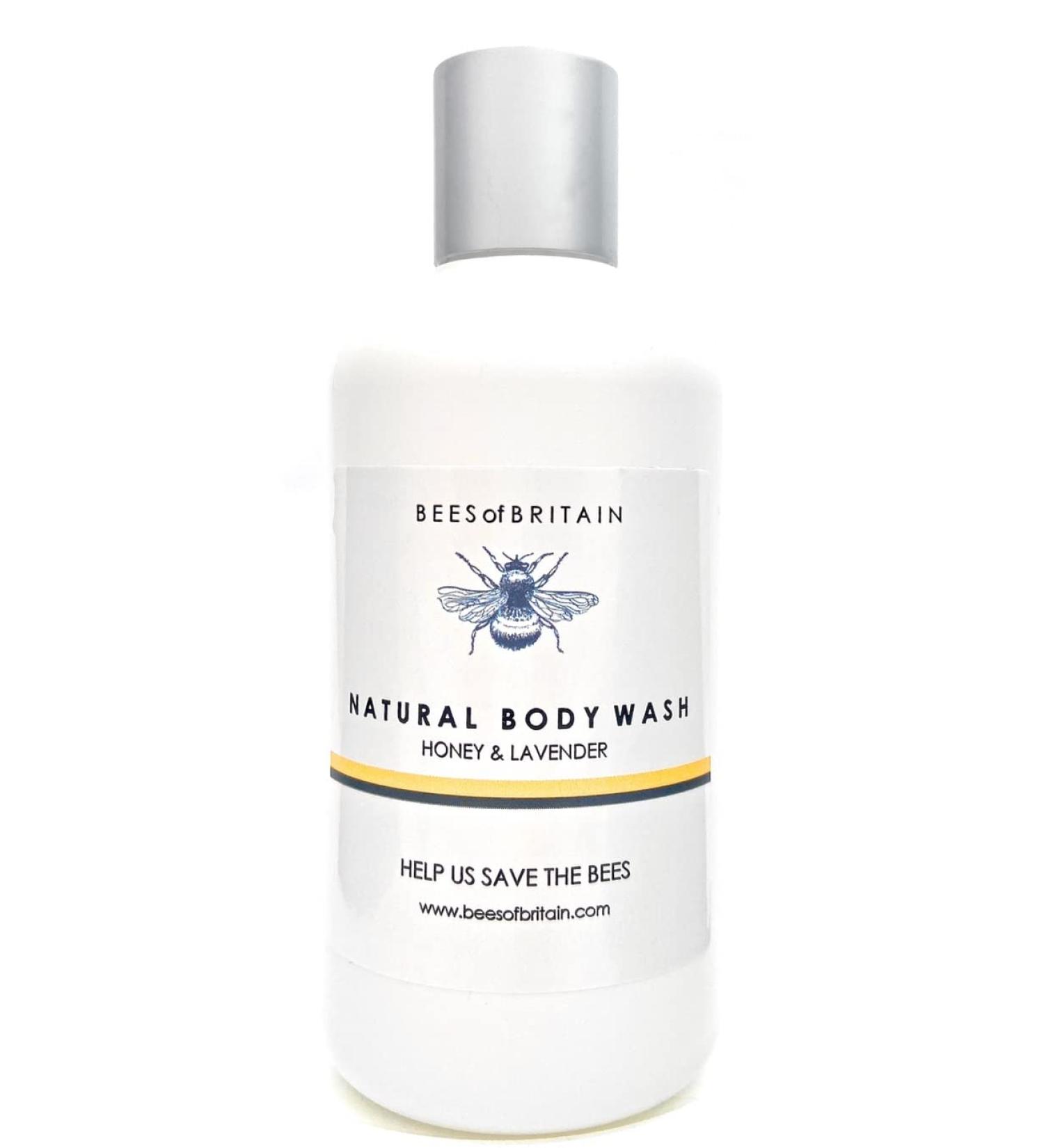BEES of BRITAIN - 99% Natural - Body Wash - Honey Lavender. No Sulfates/Parabens. pH 5.5 Sensitive Skin. We Donate 5% of our Profit to Save Bees + Pollinators. 250ml - Buy Online on GoSupps.com