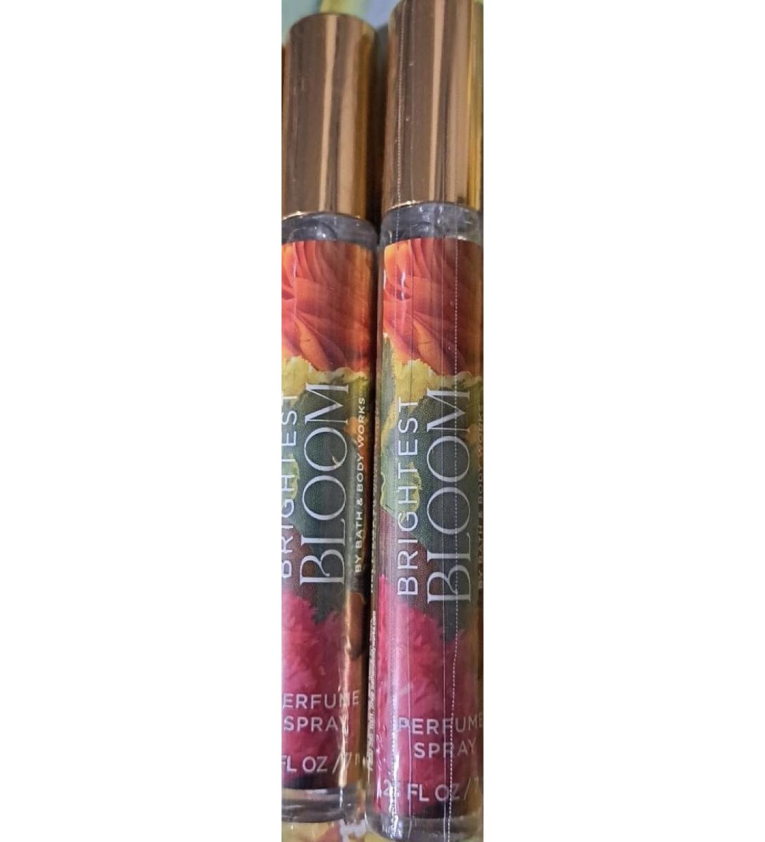 2 Brightest Bloom Perfume Spray Travel Purse Size 0.23 fl oz bath body