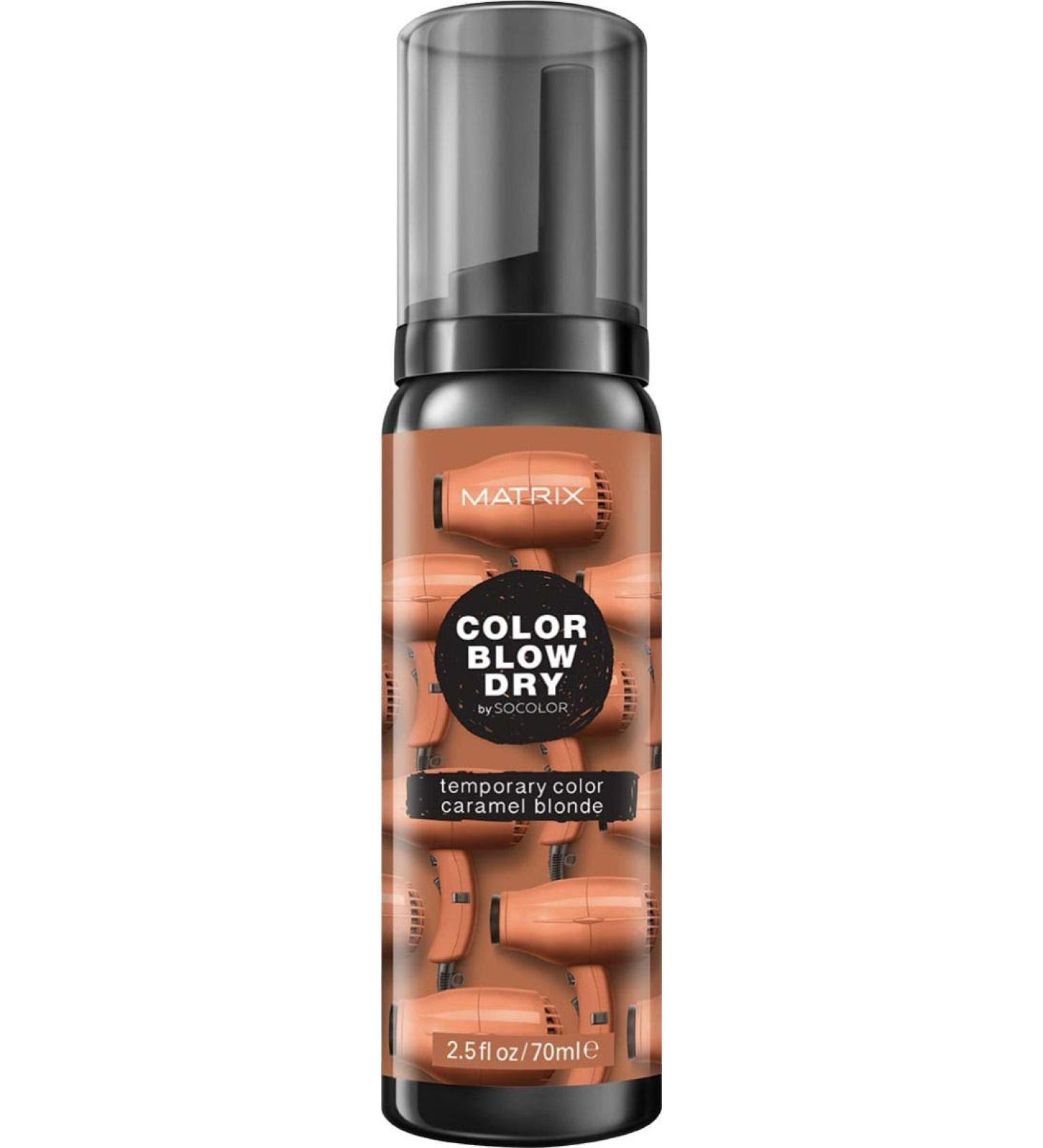 Matrix Coloration Color Blow Dry Couleur temporaire Blond caramel