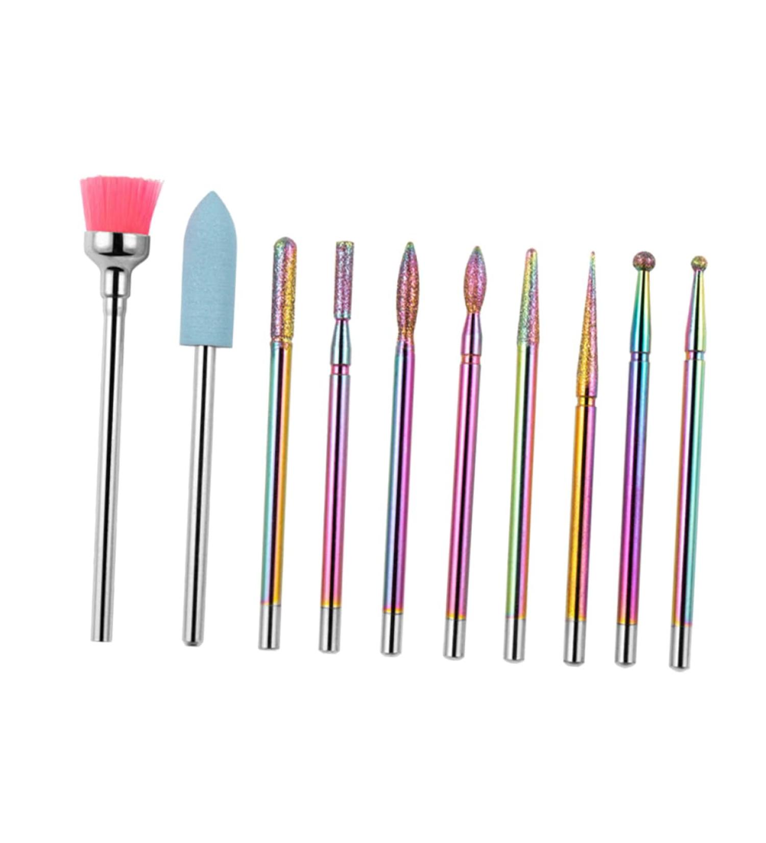 POPETPOP 1Set Alloy grinding head acrylic nail art tools carbide cuticle remover bits Nail Drill Bits acrylic nail tools Manicure Drill Bit diamond Tungsten steel alloy cell phone - Buy Online on GoSupps.com