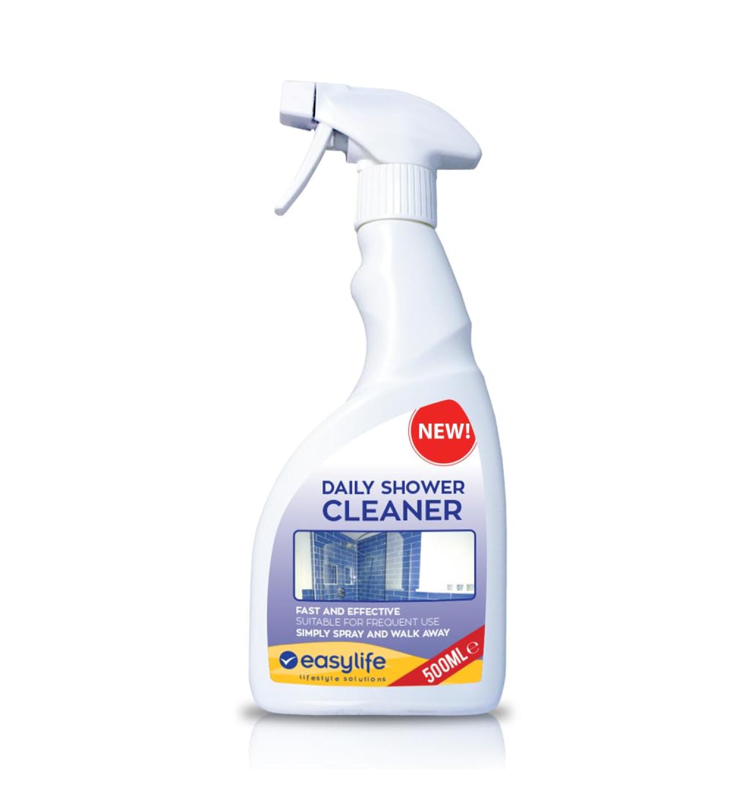 Easylife Daily Shower Cleaning Spray Shower Tile Cleaner for Bathroom Tiles and Shower Glass Bathroom Shower Cleaner 500ml - Buy Online on GoSupps.com
