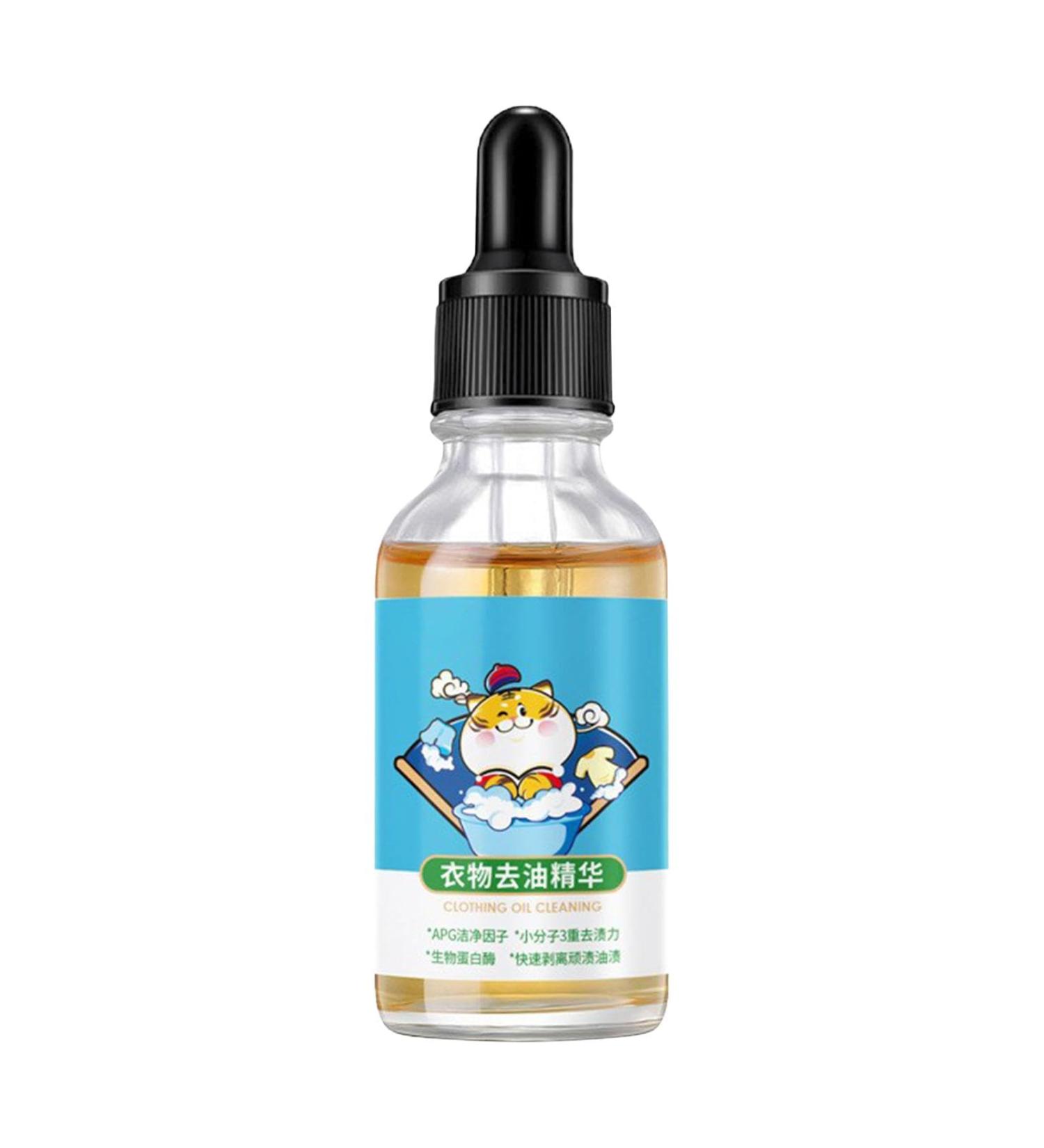 Laundry Stain Remover Grease And Oil Stain Remover For Clothes | 30ml Deep Cleaning Solution Odor Detergent Booster Removes Pet Stains Urine Odors Red Wine Grease Ink & Coffee Stains Fast - Buy Online on GoSupps.com
