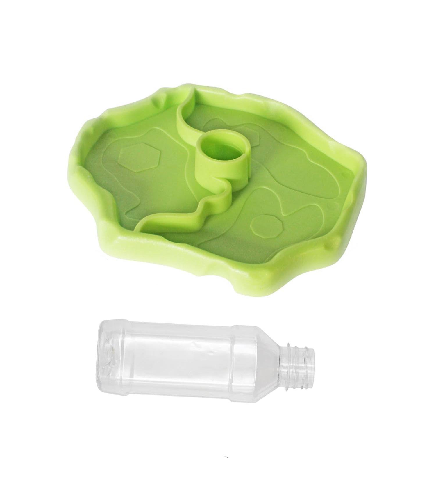 BEANPRECOY Reptile Water Dispenser Turtle Water Bowl 2 in 1 Reptile Automated Feeder Turtle Water Dispenser with Bottle for Turtles Hamsters Lizards Bearded Dragon Snake (Green) - Buy Online on GoSupps.com