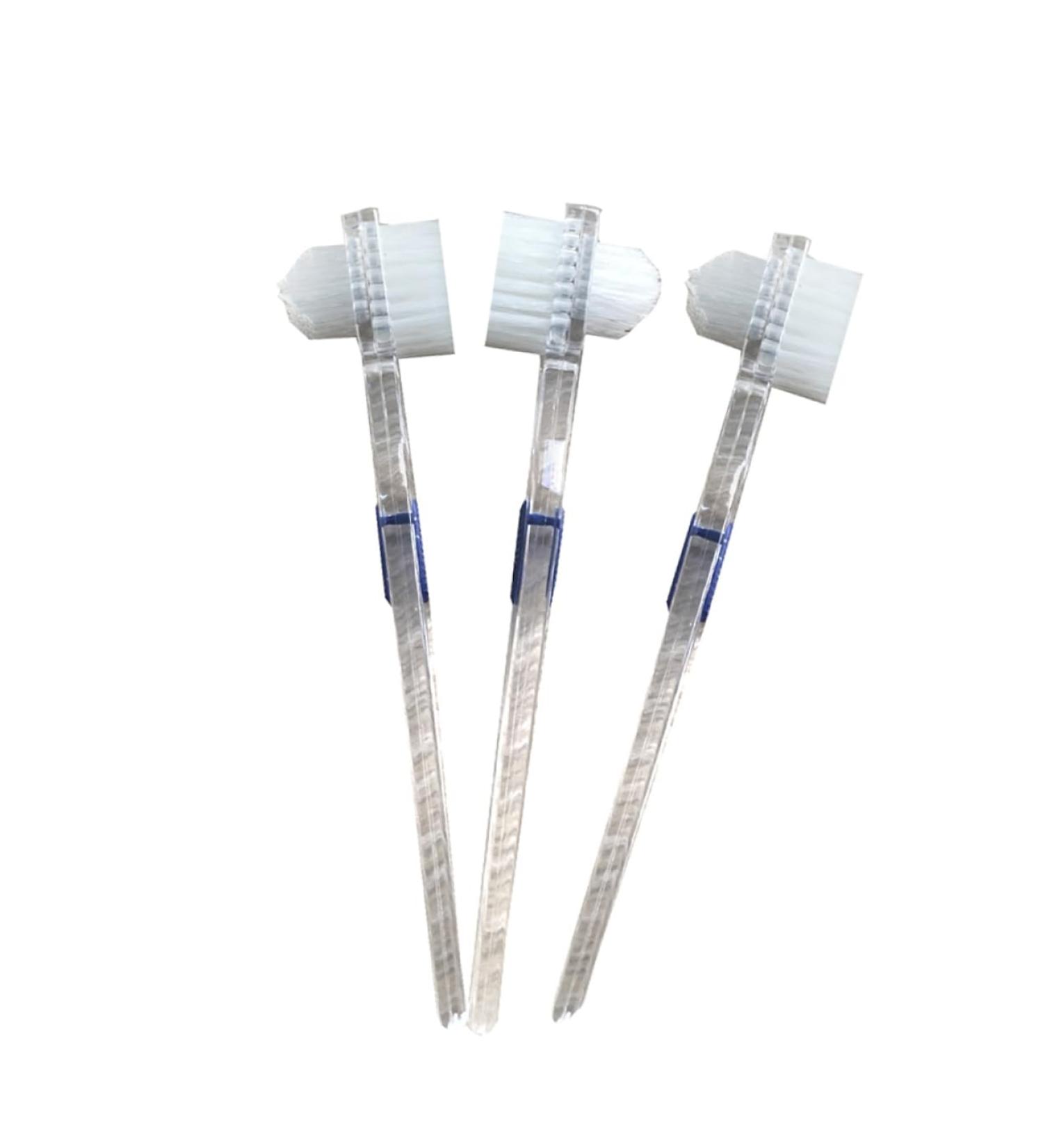 ULTECHNOVO 2pcs Cleaning Brush Set - Double-Sided Denture & False Toothbrush for Easy Cleaning - International Shipping Available - Buy Online on GoSupps.com