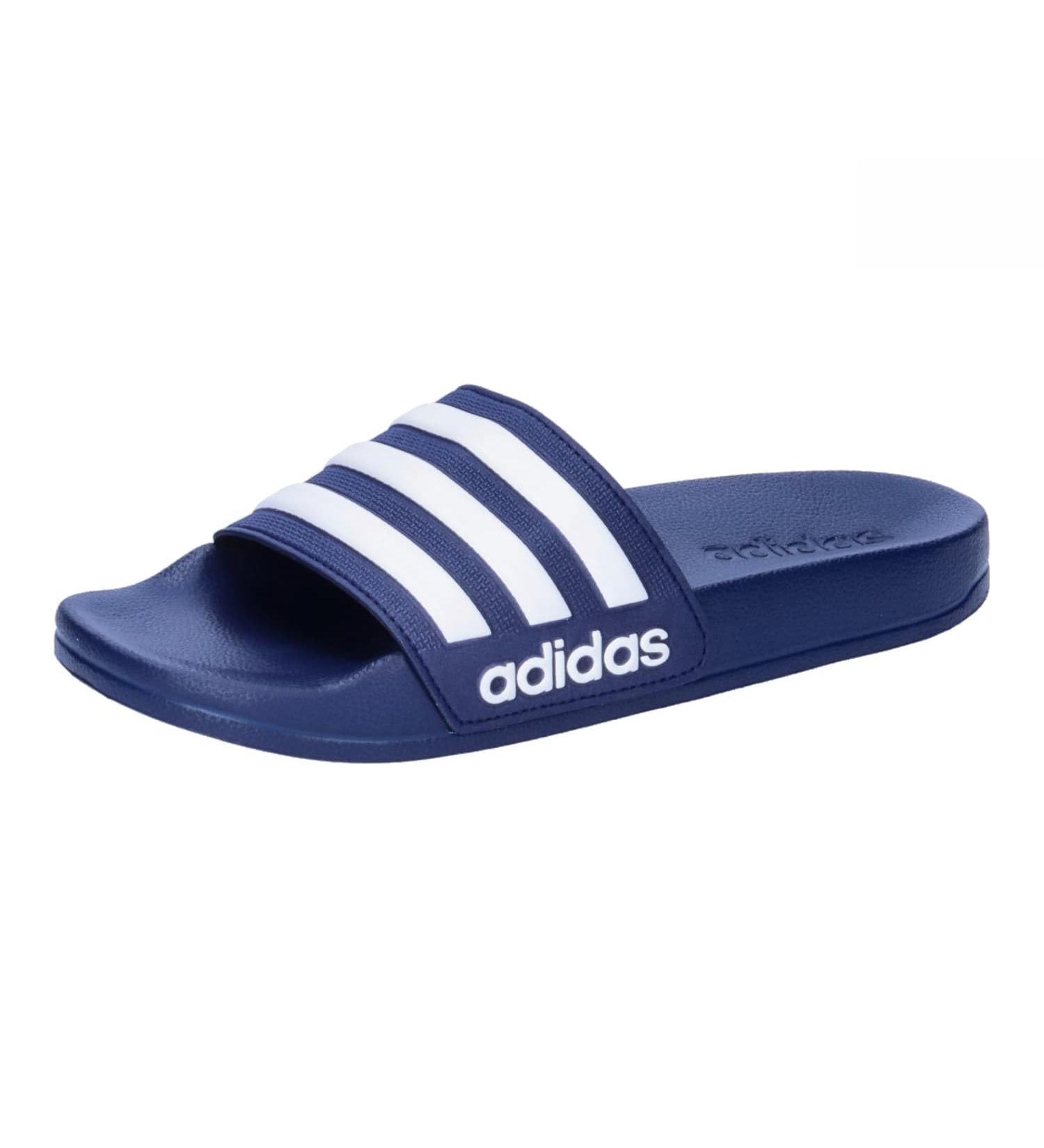 Adidas Unisex Kinder Adilette Shower Slides - Dark Blue/Cloud White - EU Size 39 1/3 | International Shipping Available - Buy Online on GoSupps.com